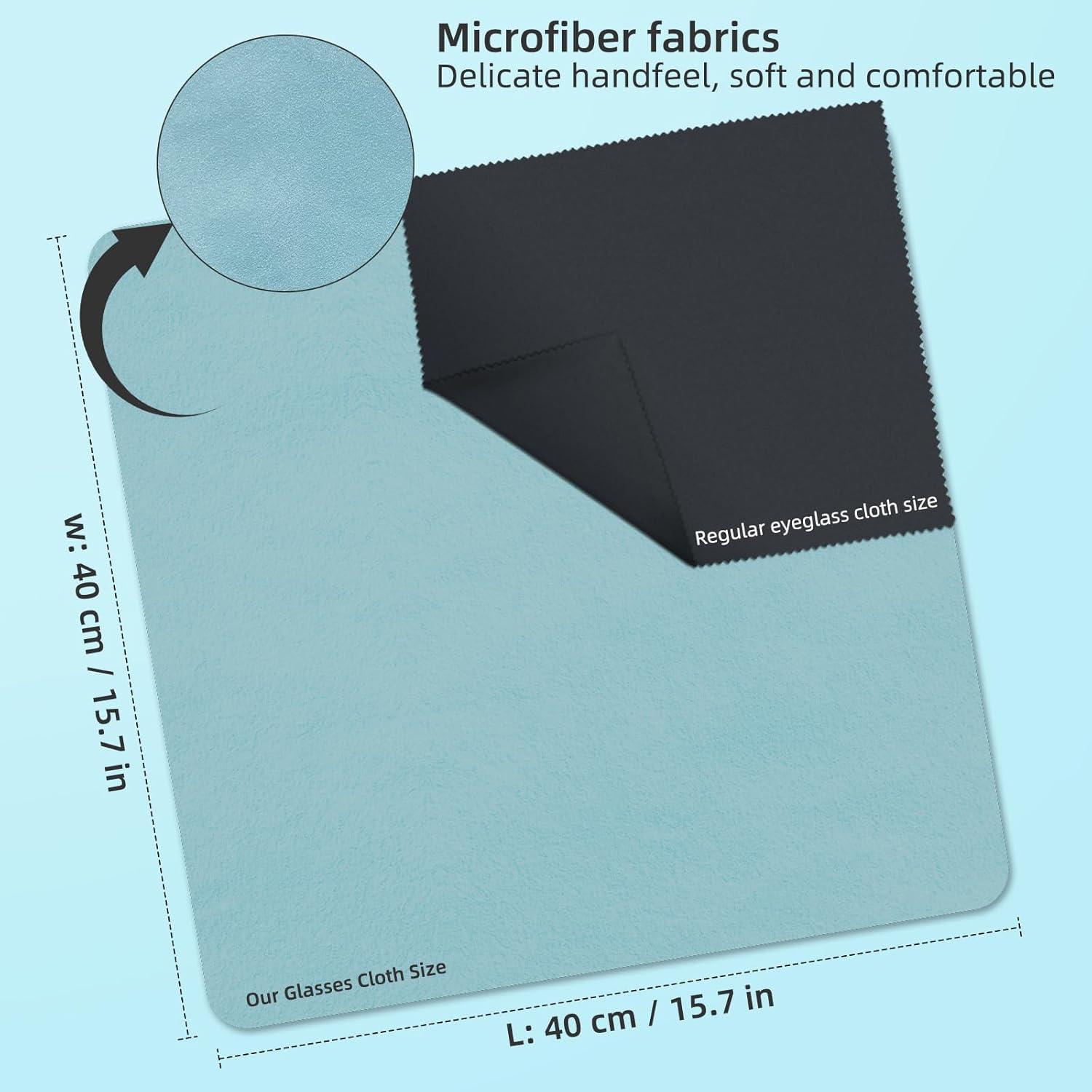 Paño de limpieza de ante UpaClaire 40x40 cm azul XL