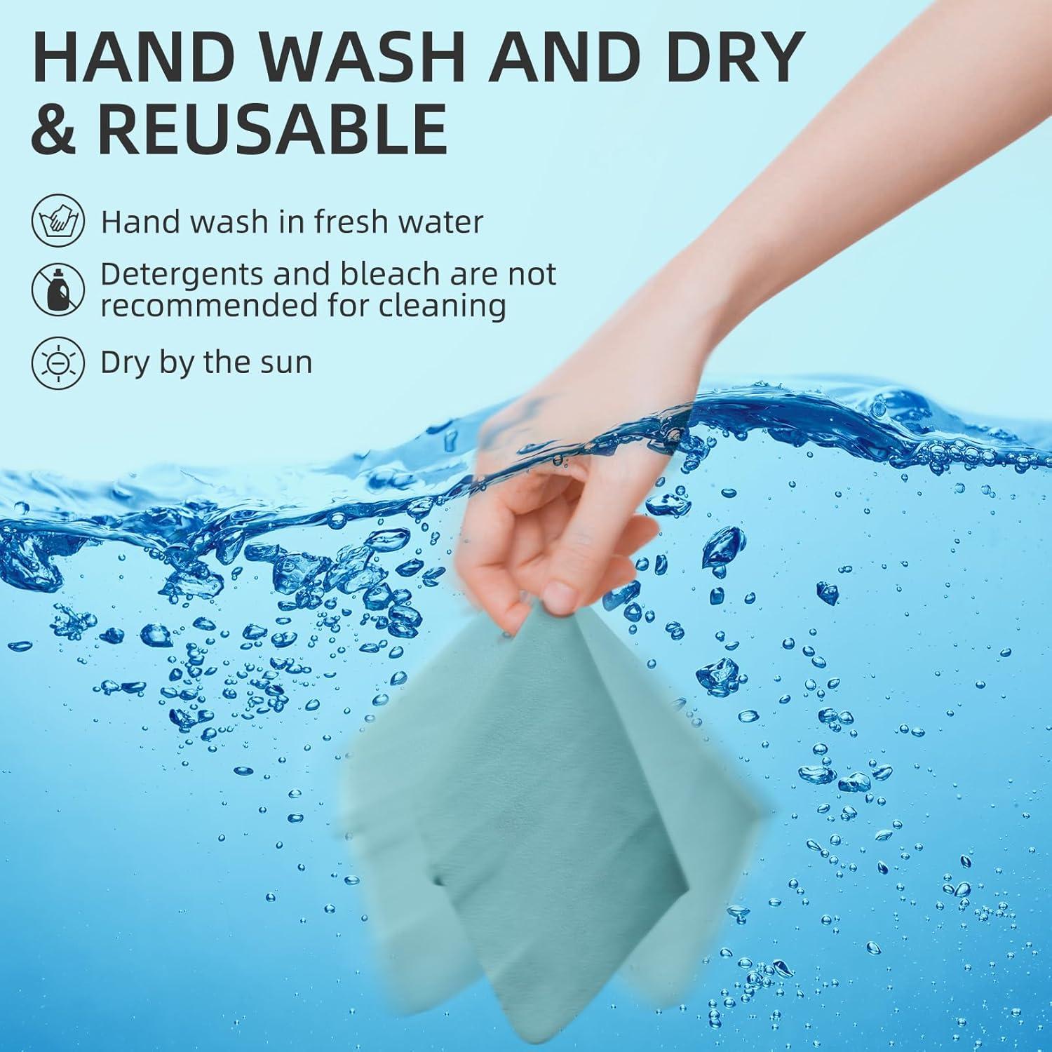 Paño de limpieza de ante UpaClaire 40x40 cm azul XL