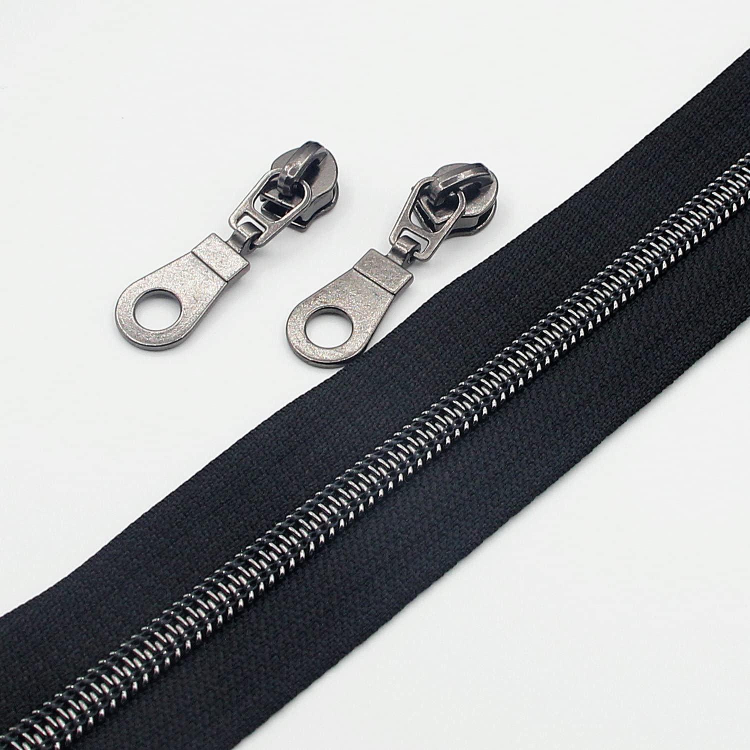 Cierre de Nylon Leekayer #5 Negro 9.1m con 25 Deslizadores