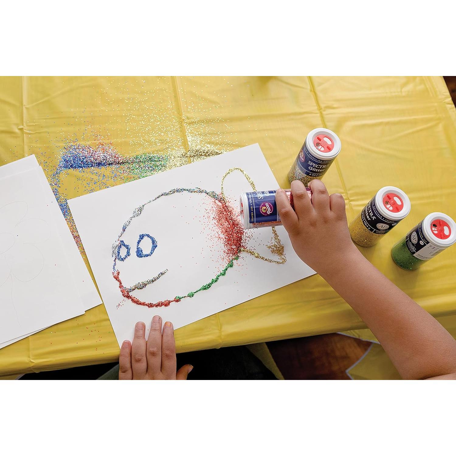 Glitter Negro Spectra 113.4 g - Cristales Hexagonales para Manualidades