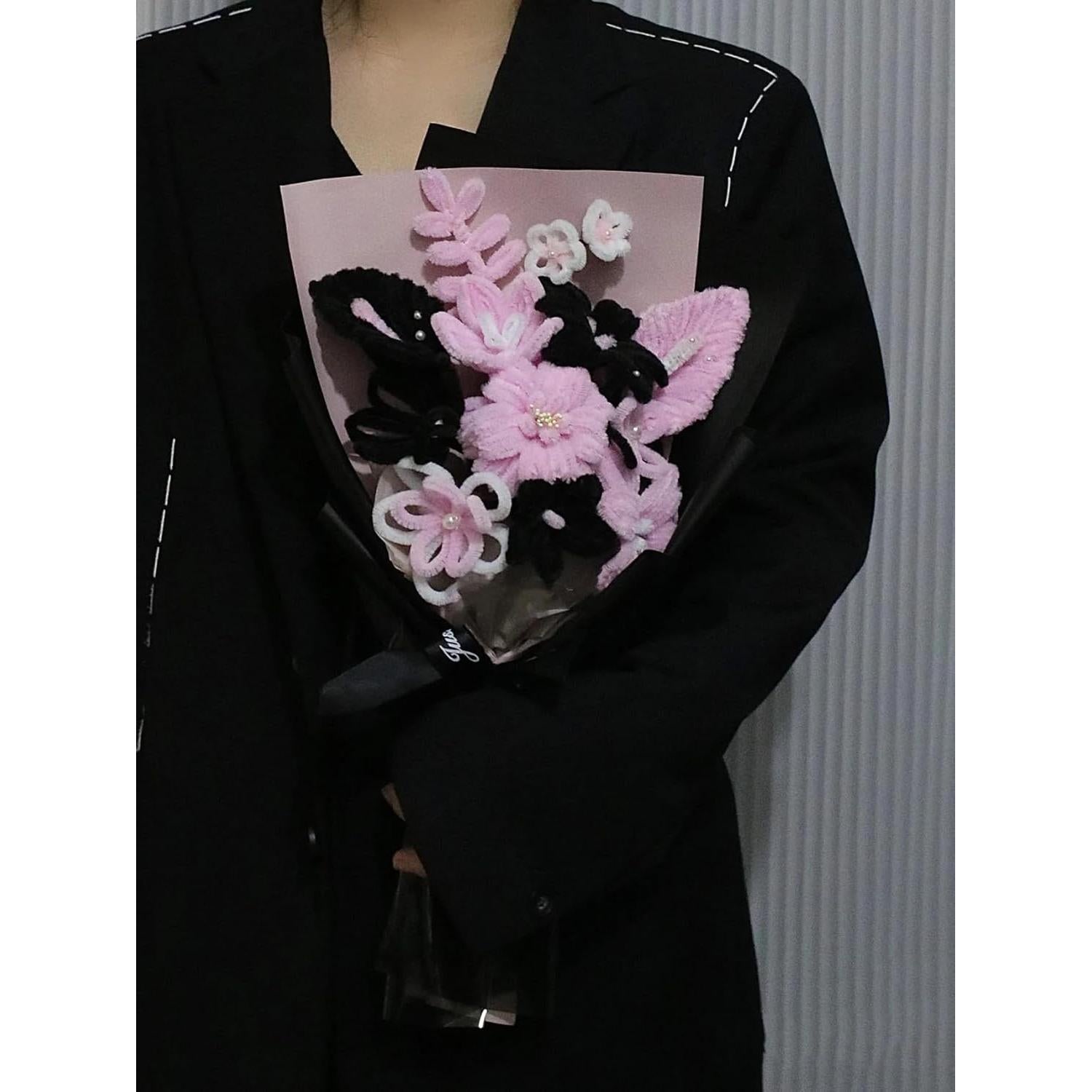 100 Limpiapipas Chenille Negros 30.48 cm para Manualidades