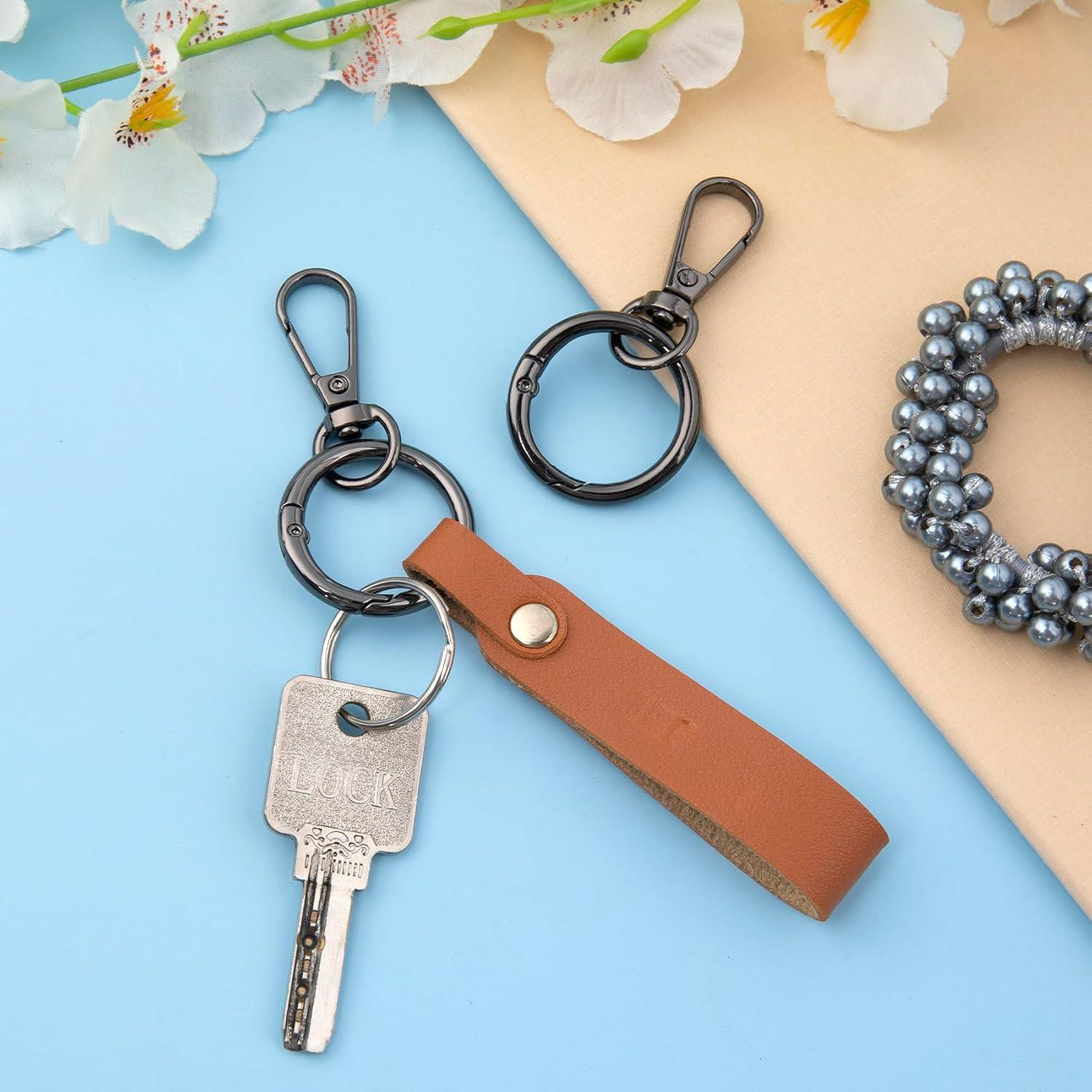 Clips de Gancho Giratorio OIIKI - 2 Juegos de Metal Negro