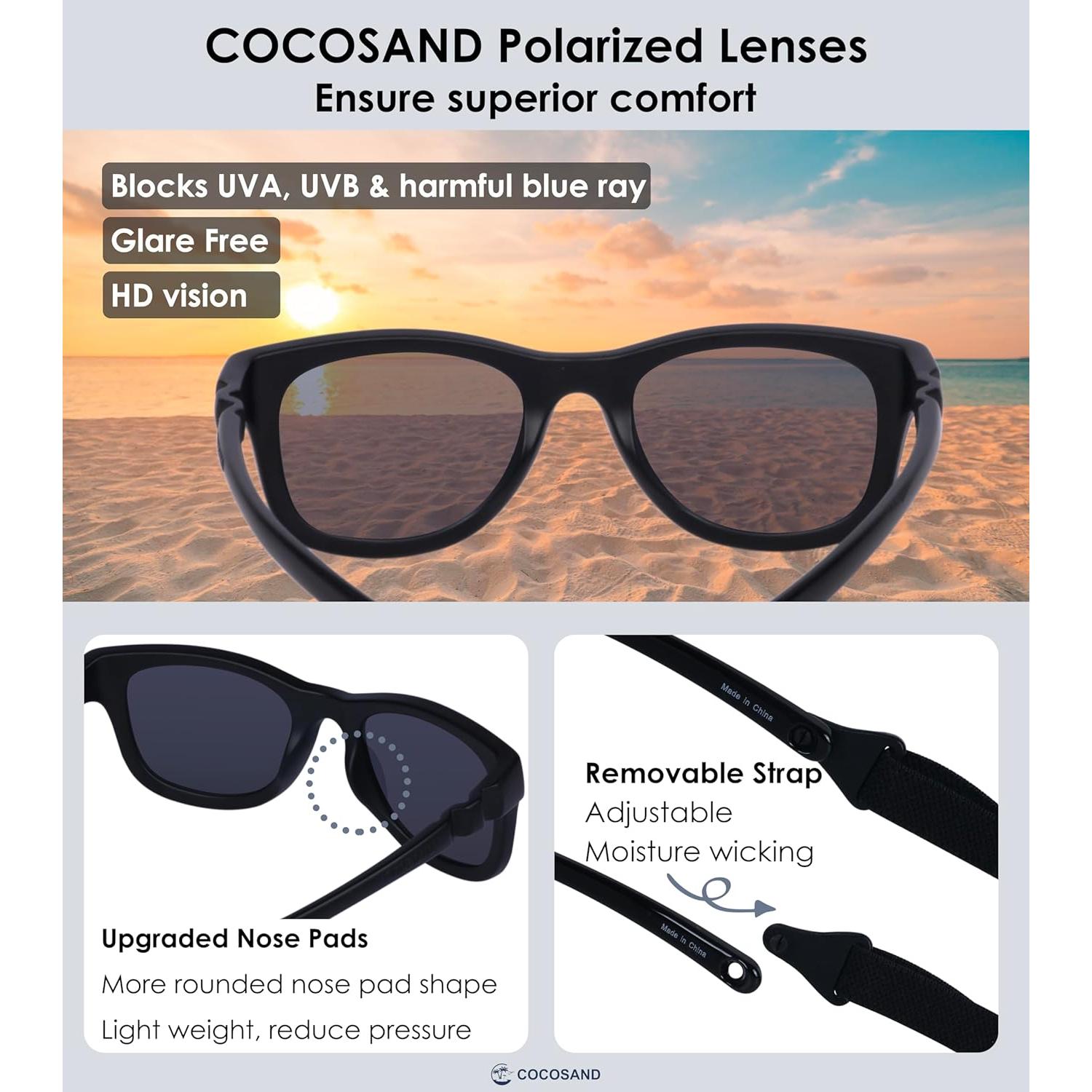 Gafas de sol COCOSAND para bebés 0-12 meses protección UV