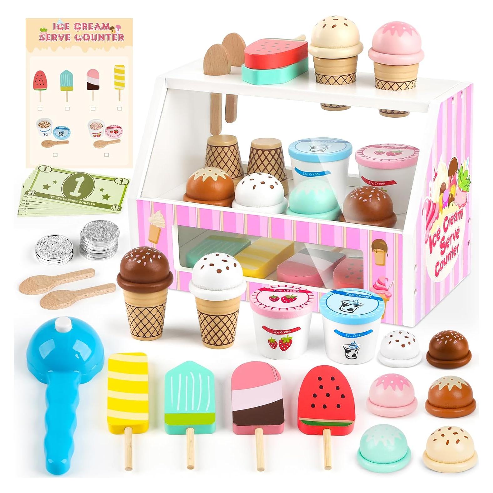 Juego de Mostrador de Helados Dreamon 38 PCS para Niños