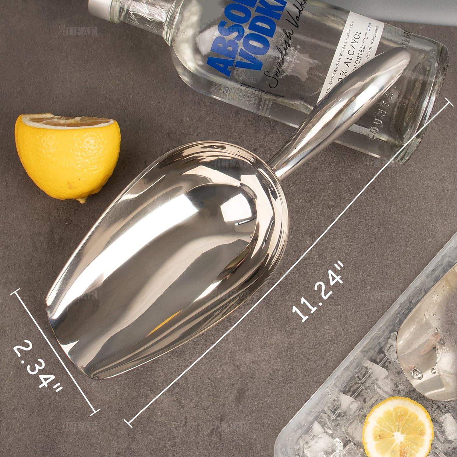 Cucharón de Acero Inoxidable AUEAR 26x6 cm para Hielo