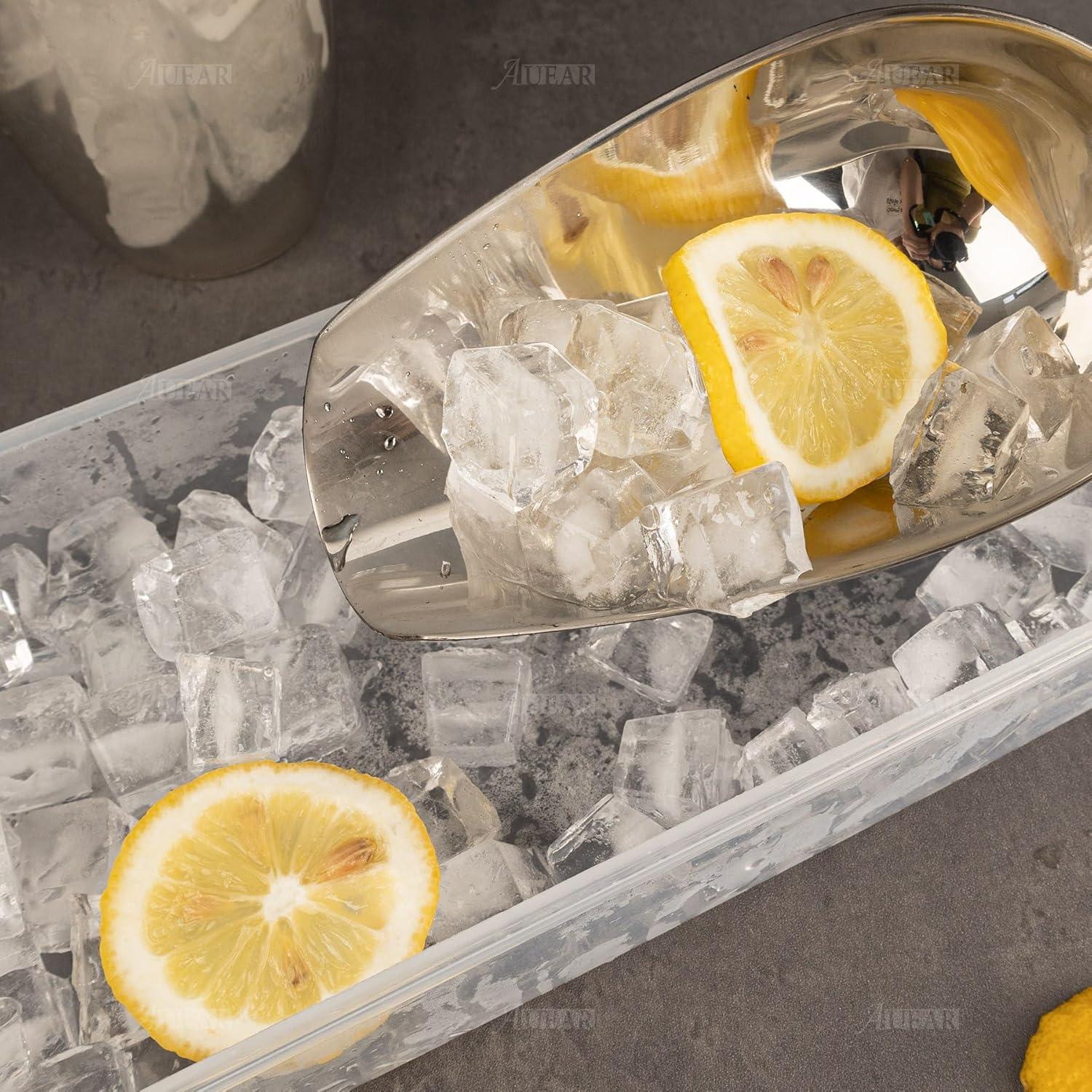 Cucharón de Acero Inoxidable AUEAR 26x6 cm para Hielo