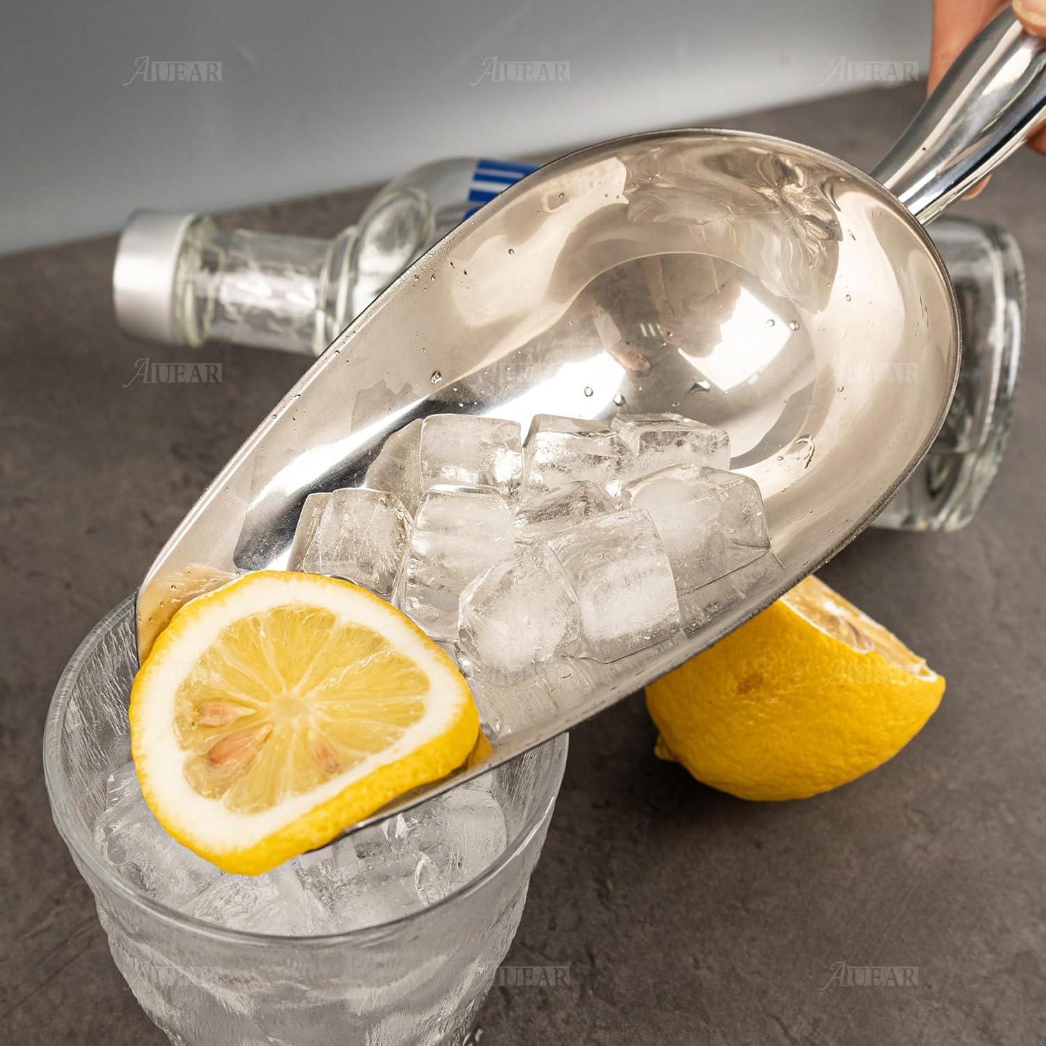 Cucharón de Acero Inoxidable AUEAR 26x6 cm para Hielo