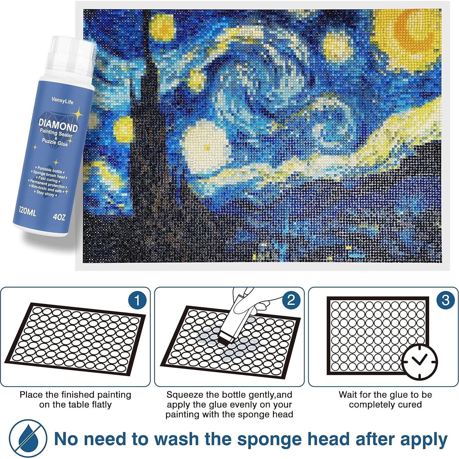 Sellador de Pintura de Diamante VansyLife 120ML Efecto Brillante