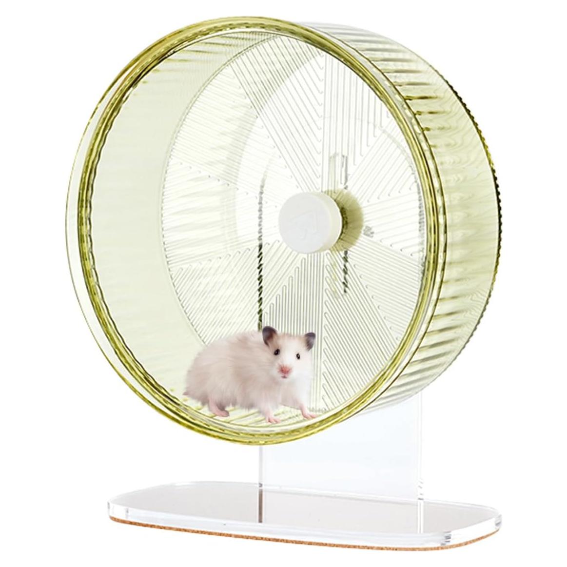 Rueda de Ejercicio para Hámster Mini&moe 16.5cm Verde Silenciosa