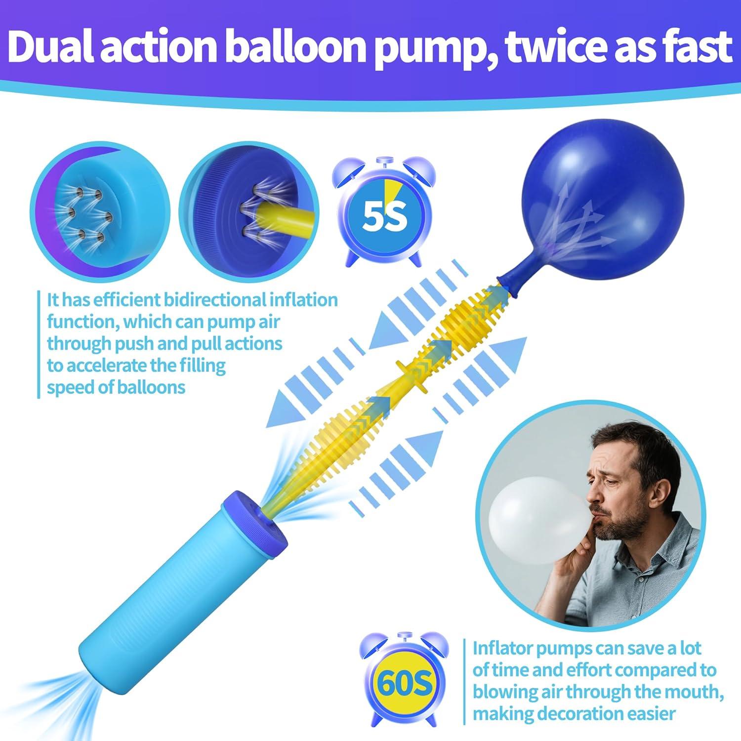 Bomba de Mano para Globos KUULBELA Doble Acción 0.08kg