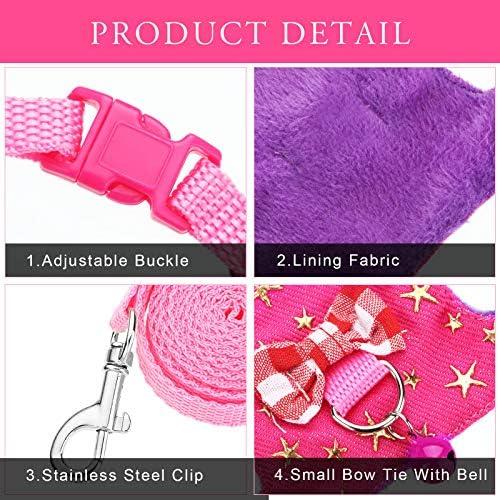 Conjunto Arnés y Correa Weewooday para Mascotas Pequeñas 4 Piezas