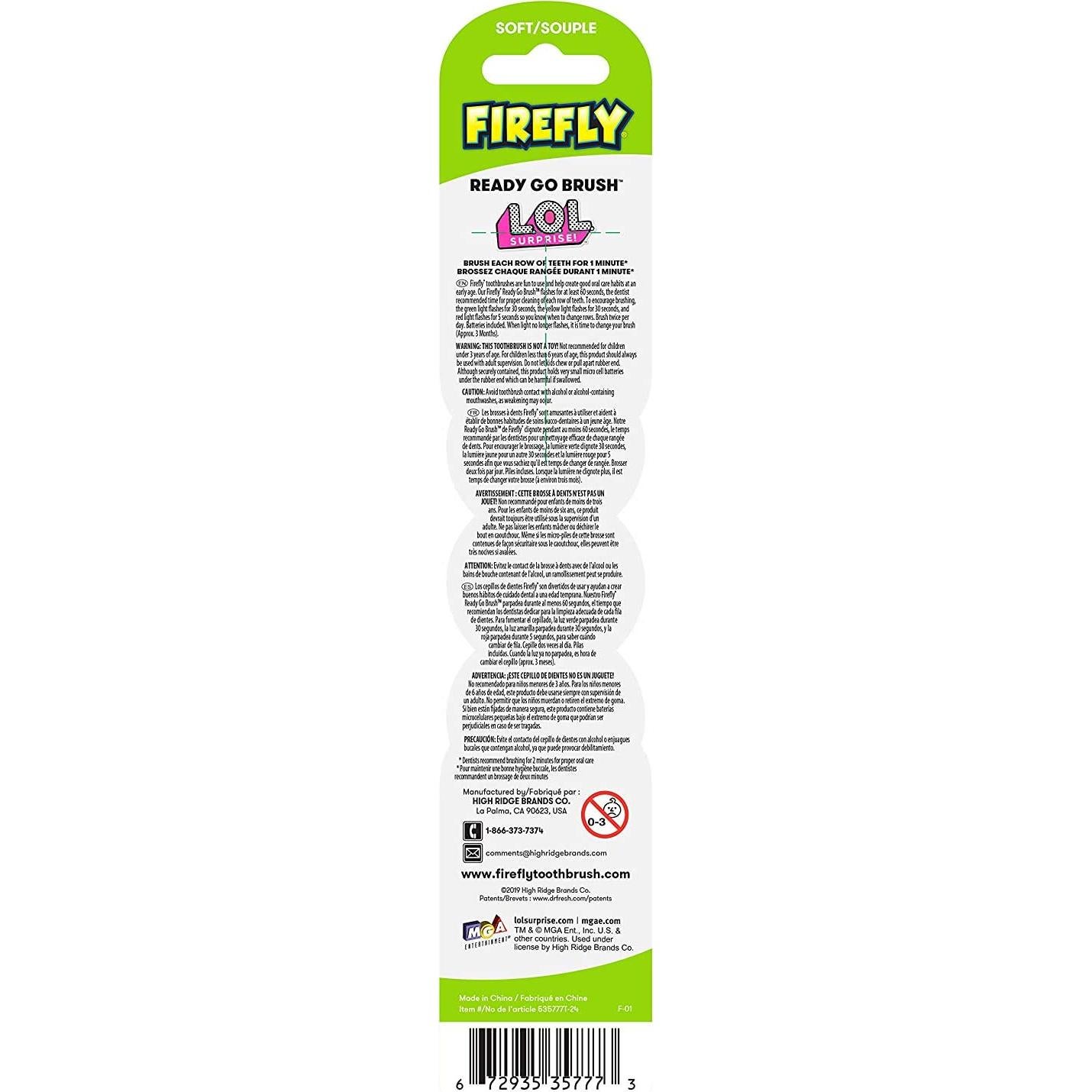 Cepillo de Dientes Firefly L.O.L. Surprise! con Temporizador