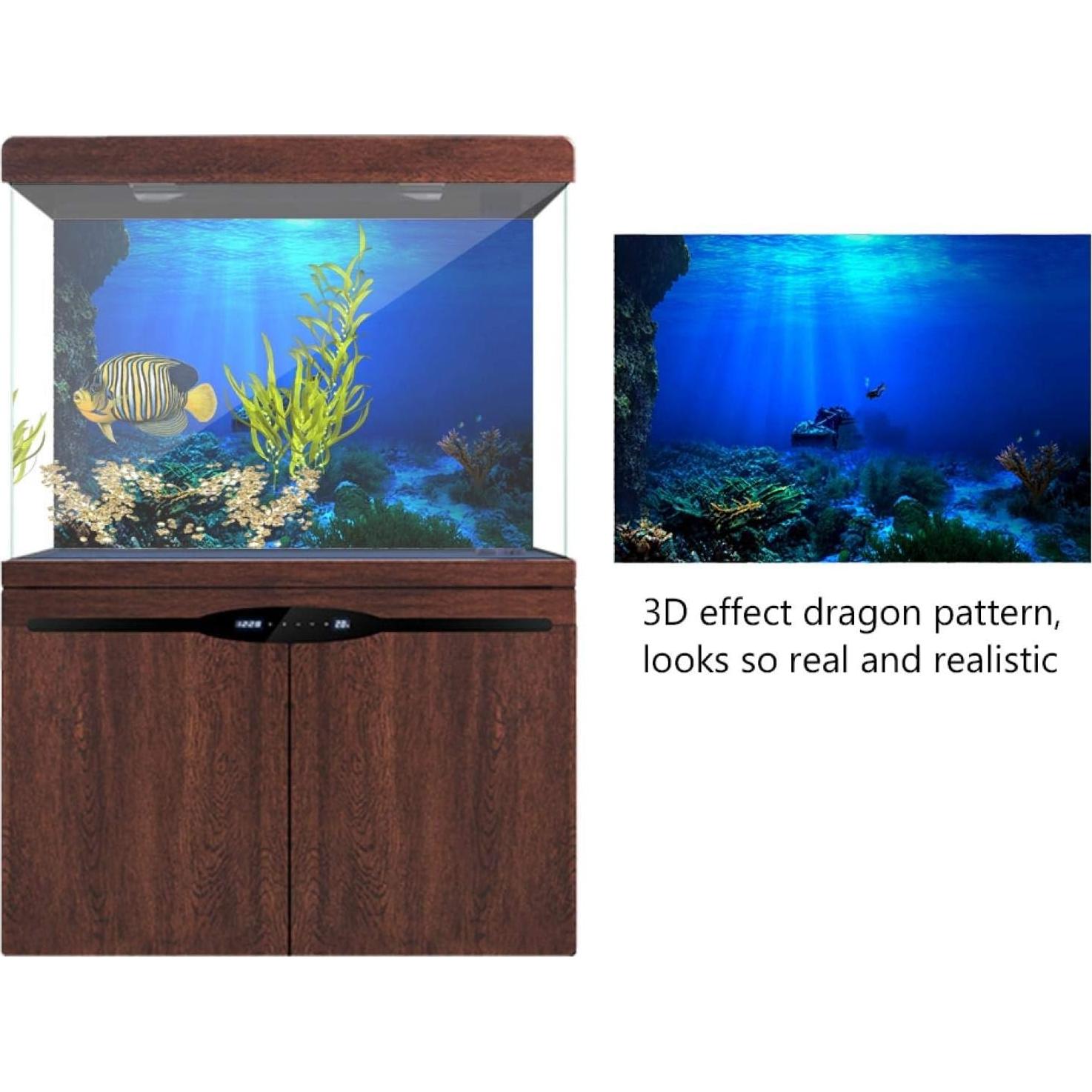 Póster de Fondo Submarino GLOGLOW 61x30cm PVC Autoadhesivo