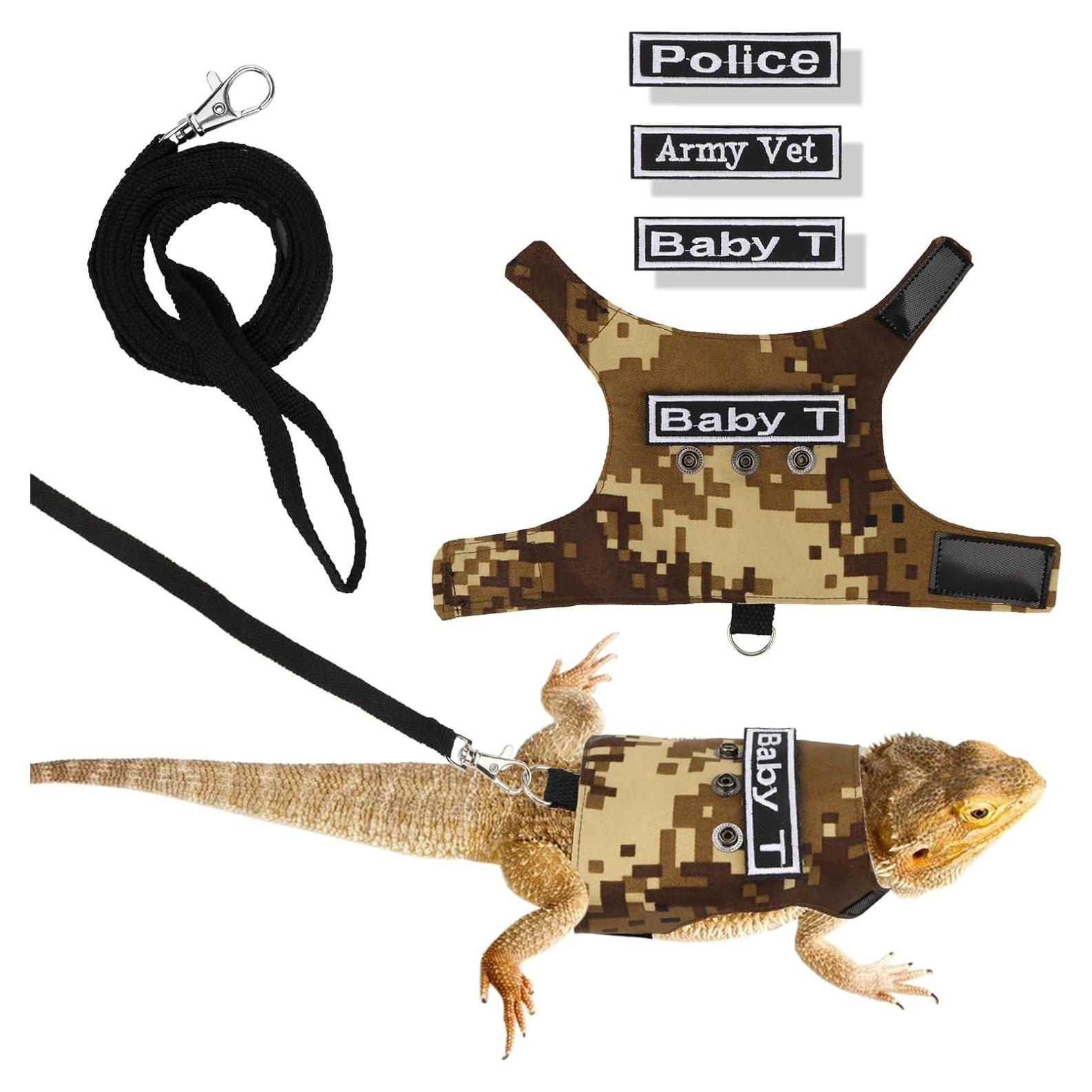 Conjunto Arnés y Correa Hypeety para Dragón Barbudo Ajustable