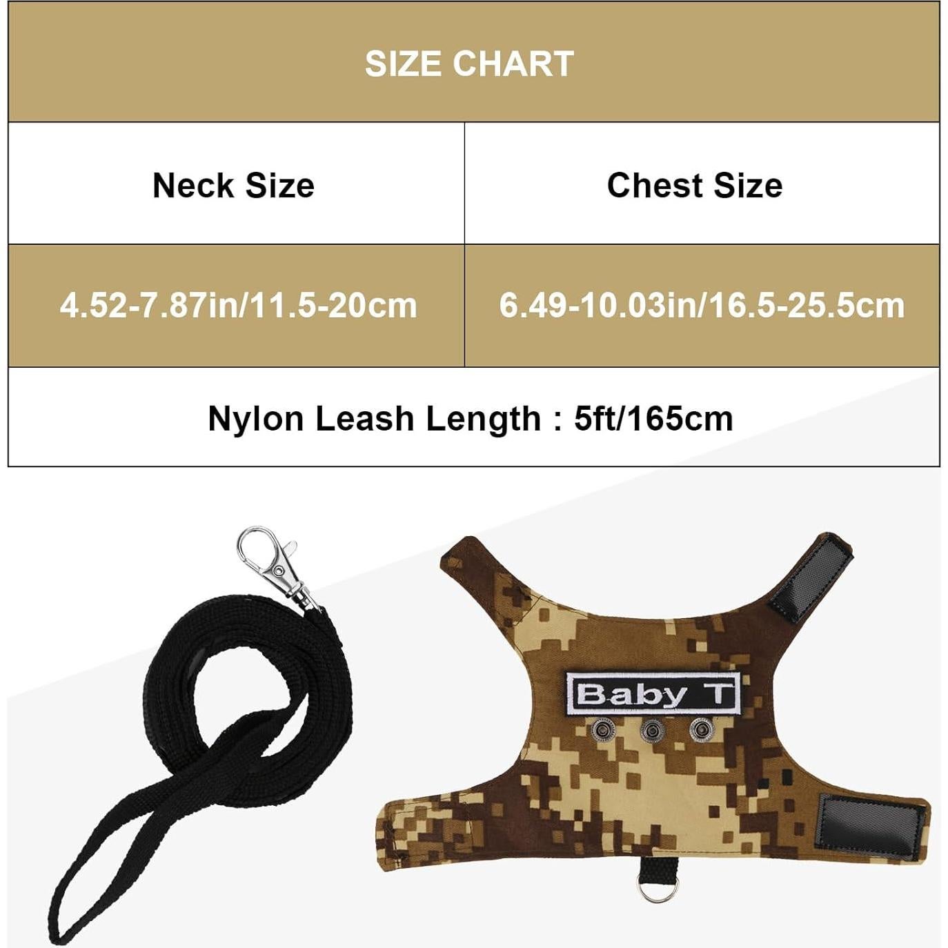 Conjunto Arnés y Correa Hypeety para Dragón Barbudo Ajustable