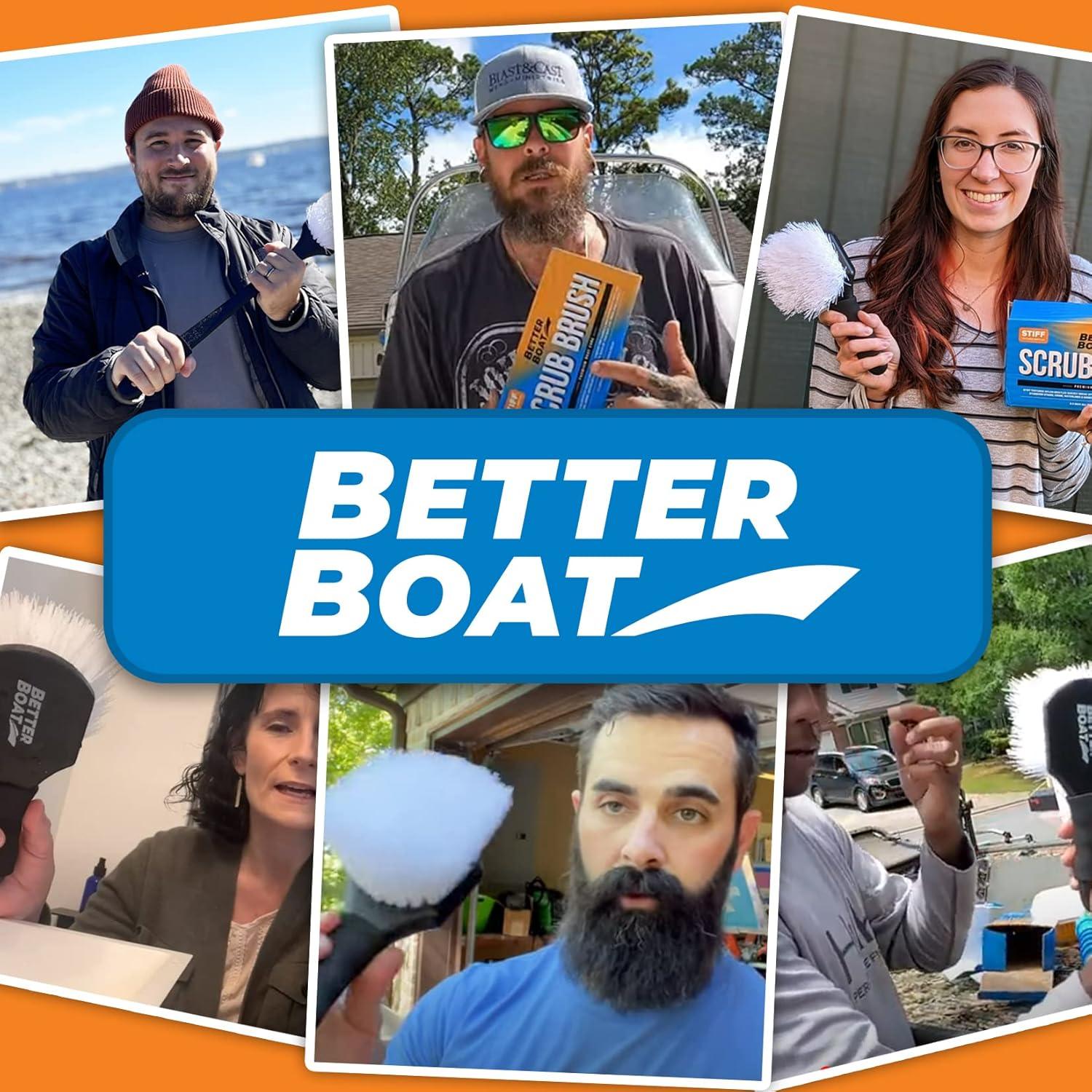 Cepillo de limpieza de mango largo Better Boat 43 cm nylon