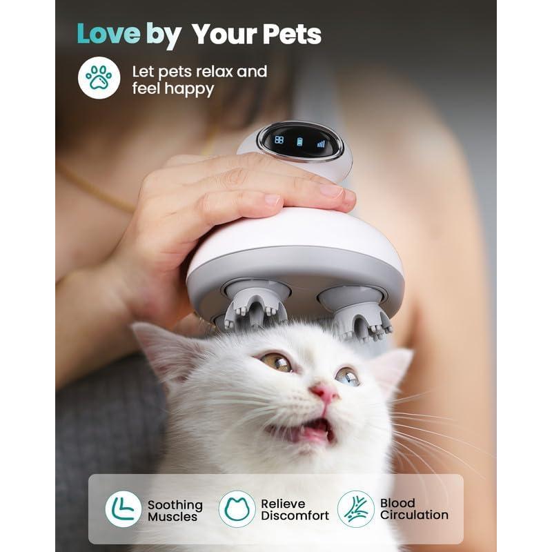 Masajeador de cuero cabelludo eléctrico Puboo ST-702 4 cabezales