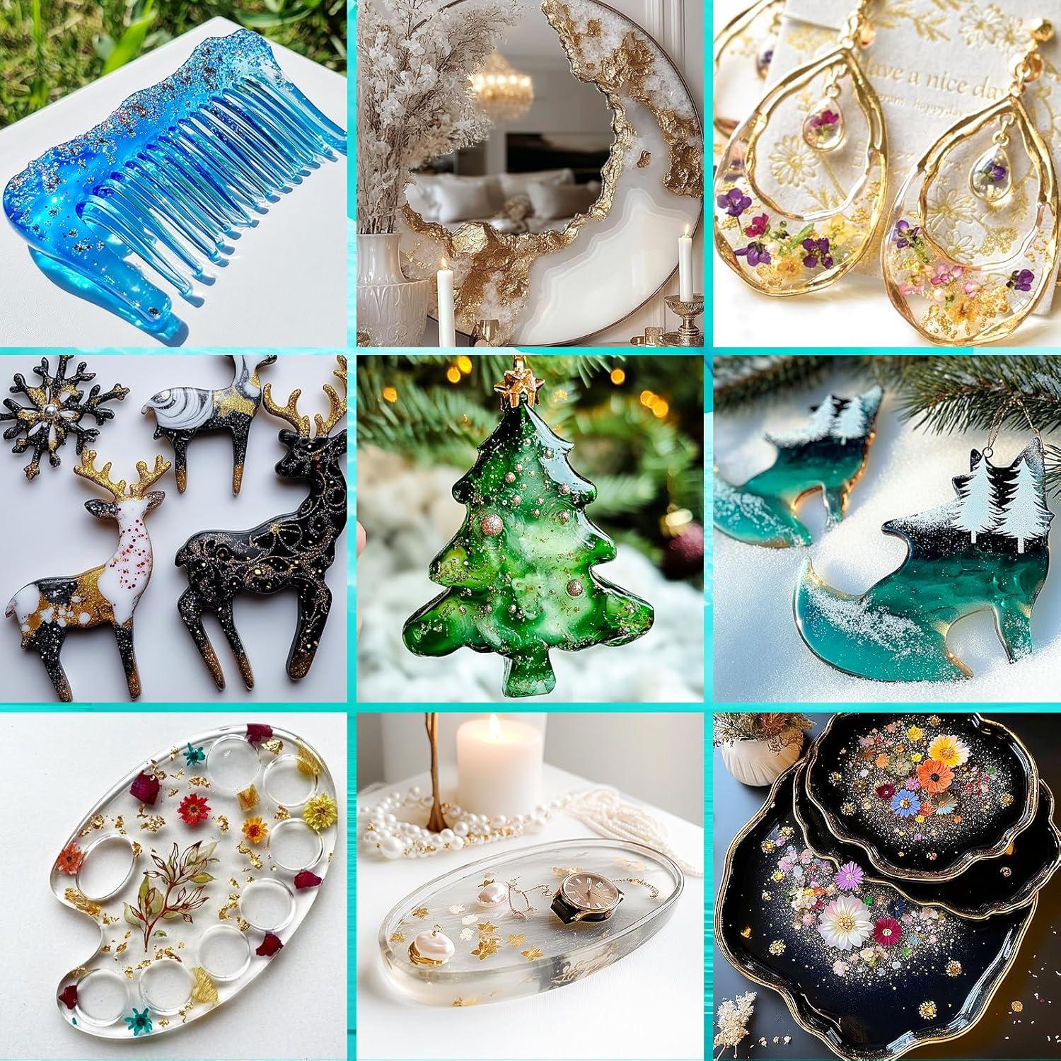 Kit de Resina Epóxica KHKD 1 Galón Curado Rápido 4 Horas