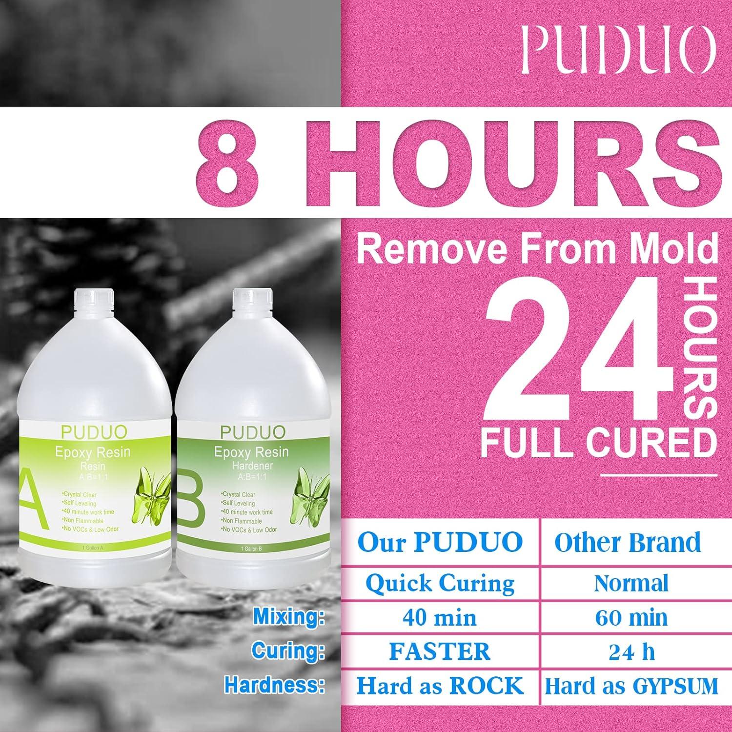 Kit de Resina Epóxica Cristalina PUDUO 2 Galones - Arte y Joyería