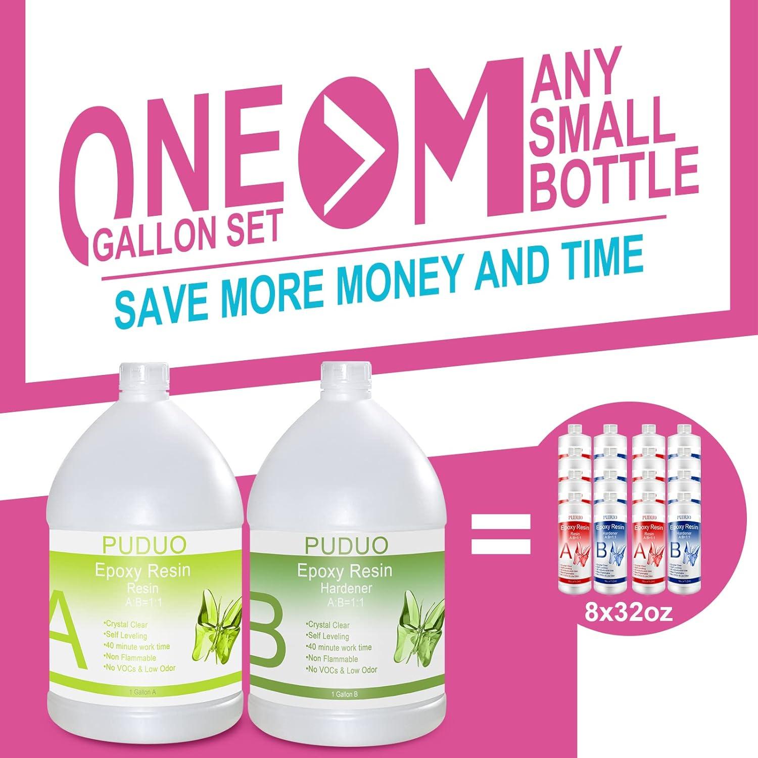 Kit de Resina Epóxica Cristalina PUDUO 2 Galones - Arte y Joyería