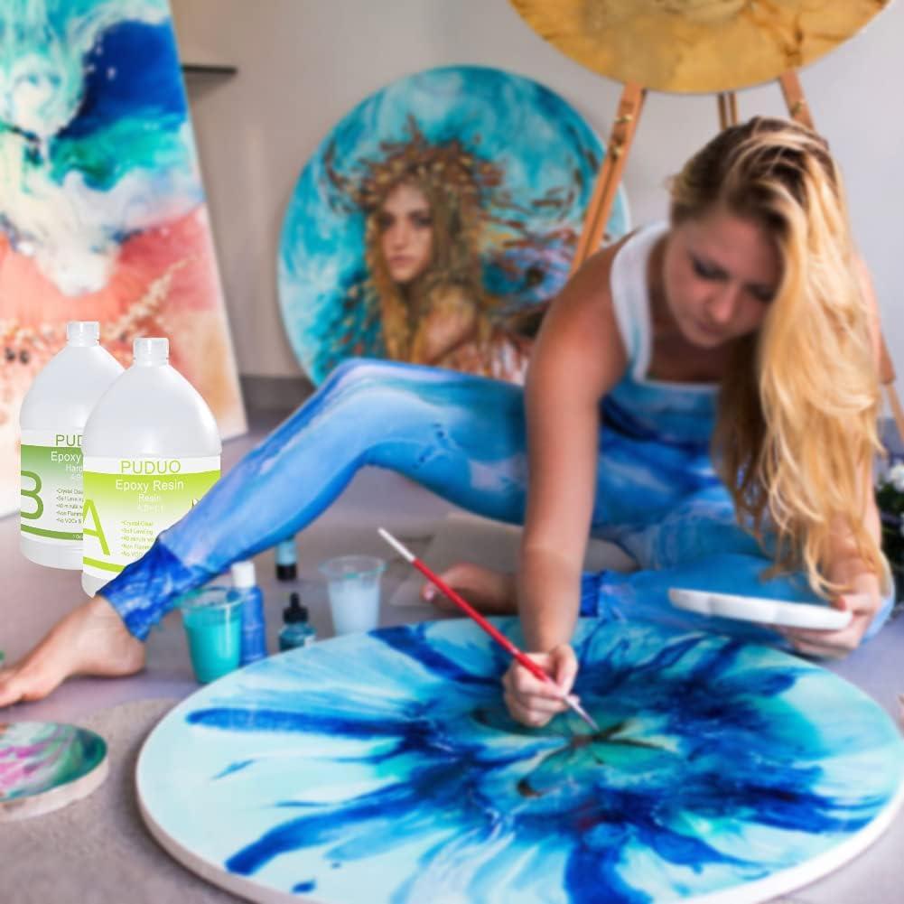 Kit de Resina Epóxica Cristalina PUDUO 2 Galones - Arte y Joyería