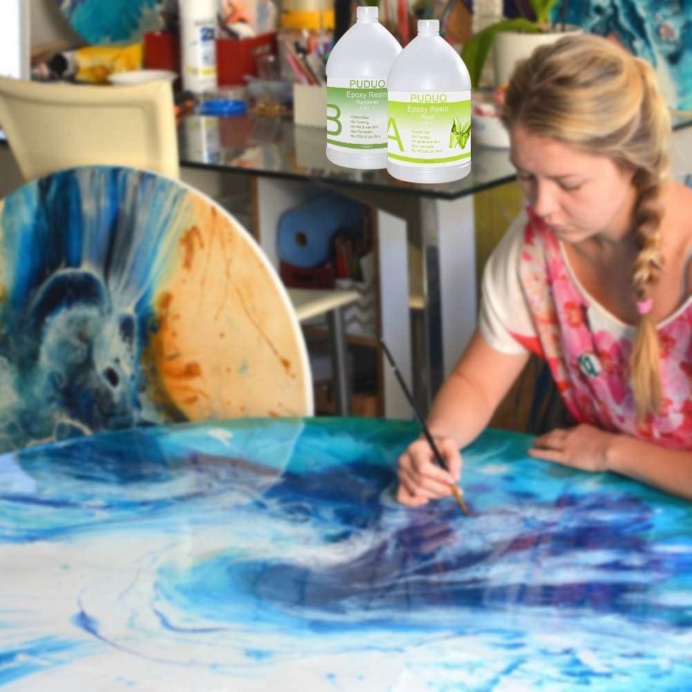 Kit de Resina Epóxica Cristalina PUDUO 2 Galones - Arte y Joyería