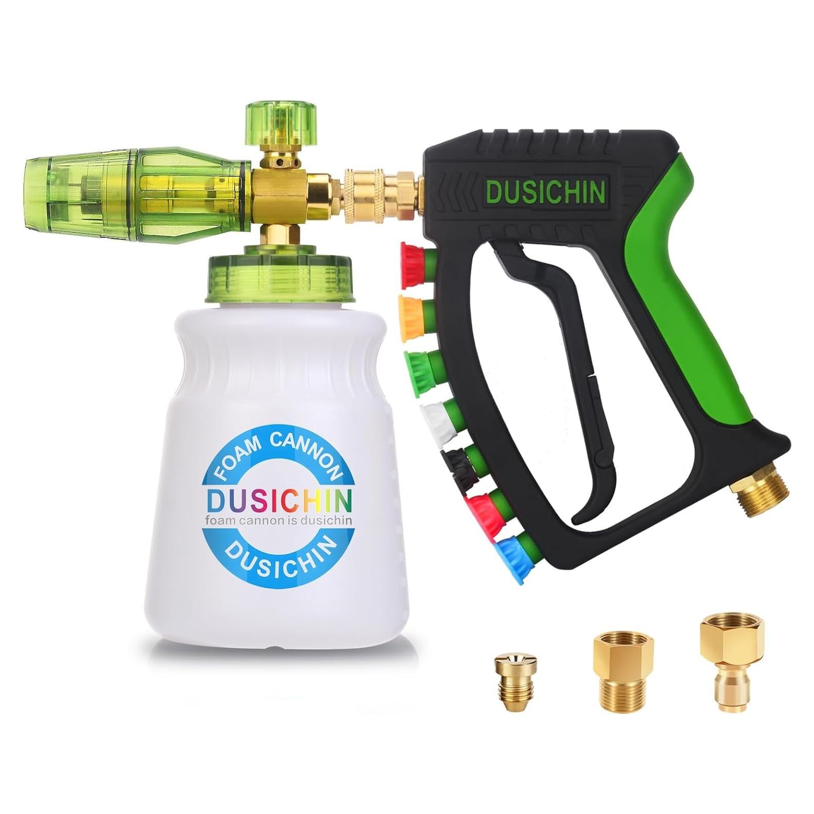 Pistola de Lavado a Presión DUSICHIN 4000 PSI con Caño de Espuma