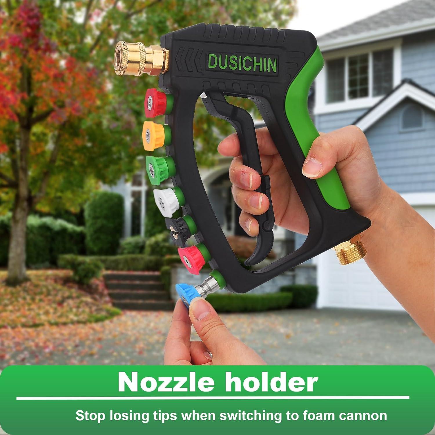 Pistola de Lavado a Presión DUSICHIN 4000 PSI con Caño de Espuma