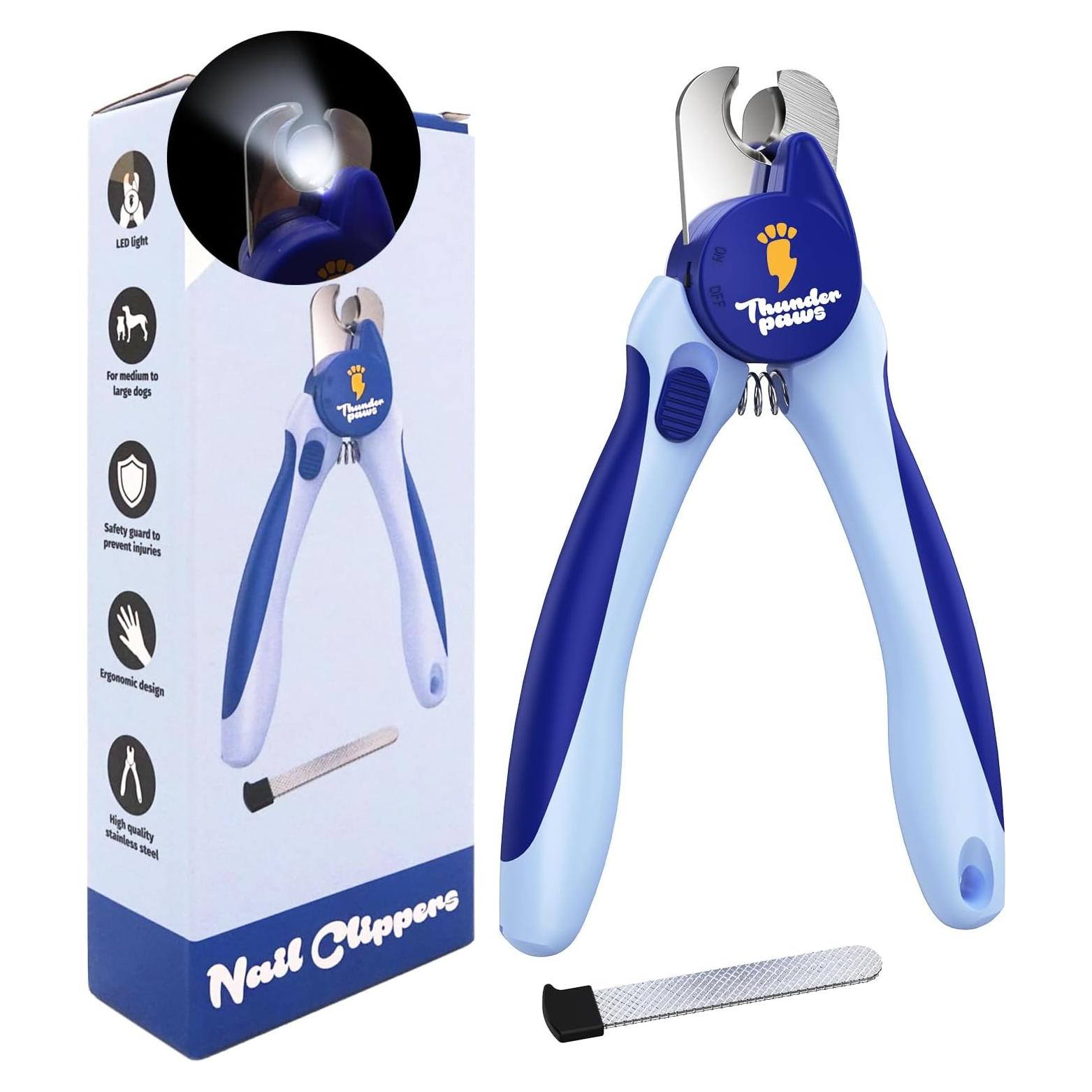 Cortauñas LED Thunderpaws para Perros y Gatos - Mediano-Grande