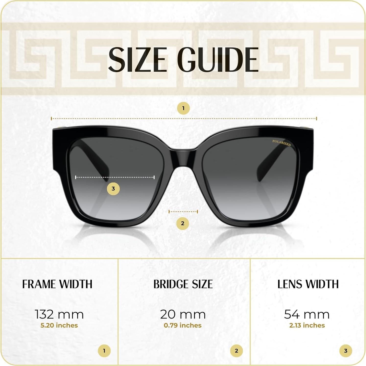 Gafas de sol cuadradas Versace VE4437U para mujeres con kit