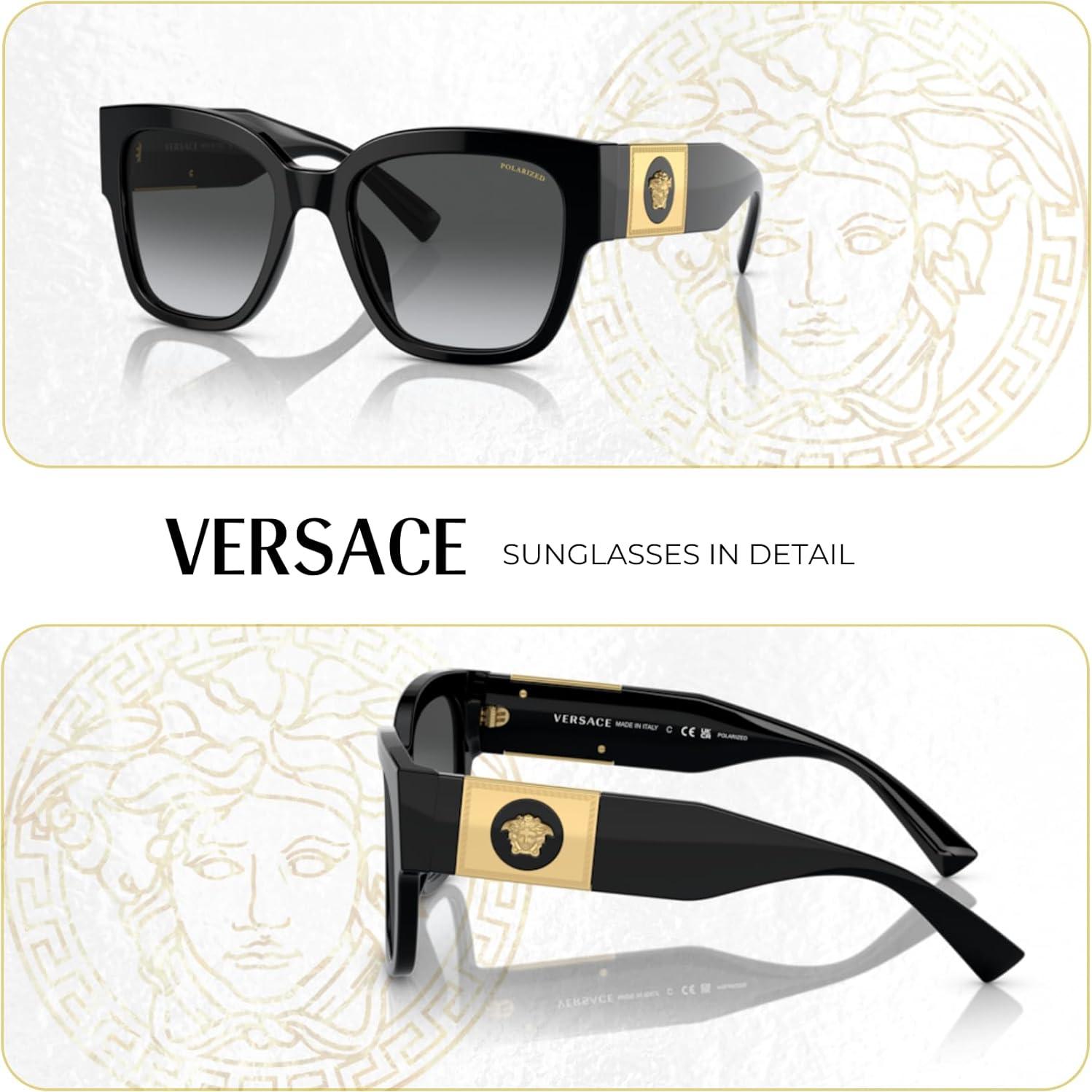 Gafas de sol cuadradas Versace VE4437U para mujeres con kit
