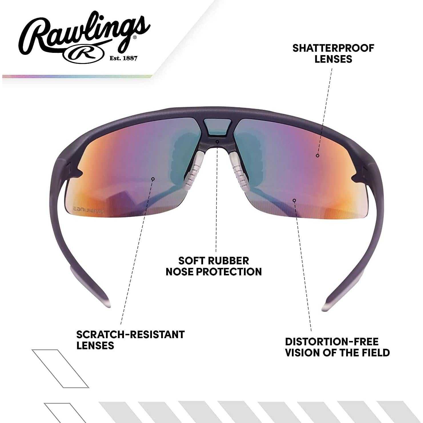Gafas de sol deportivas Rawlings RY134 para jóvenes - Plegables