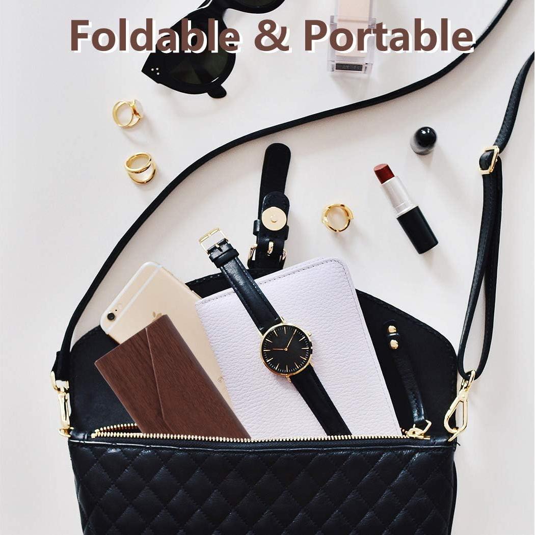 Estuche Duro para Gafas Plegable Negro con Paño de Limpieza