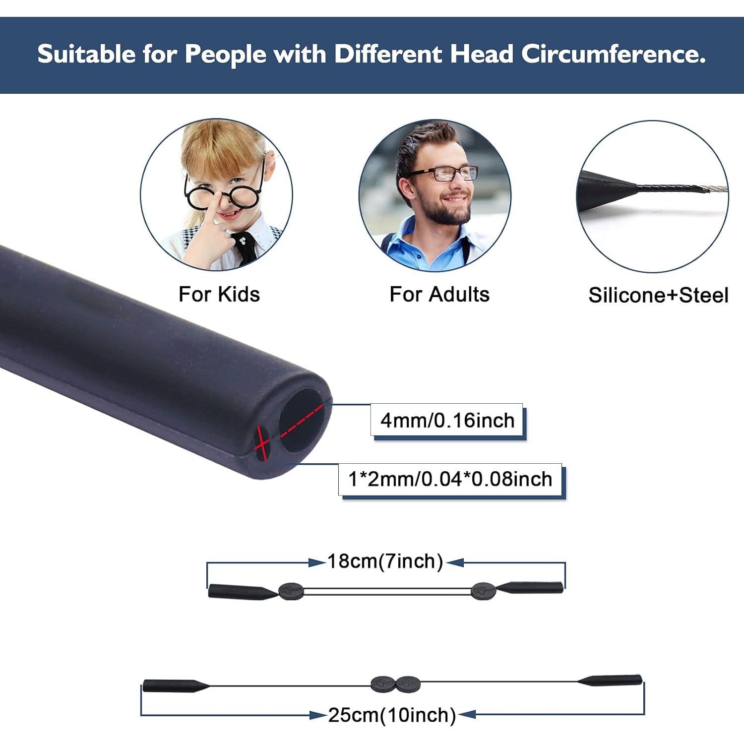 Correa Ajustable para Gafas ANYGIFT - Paquete de 3 Unidades