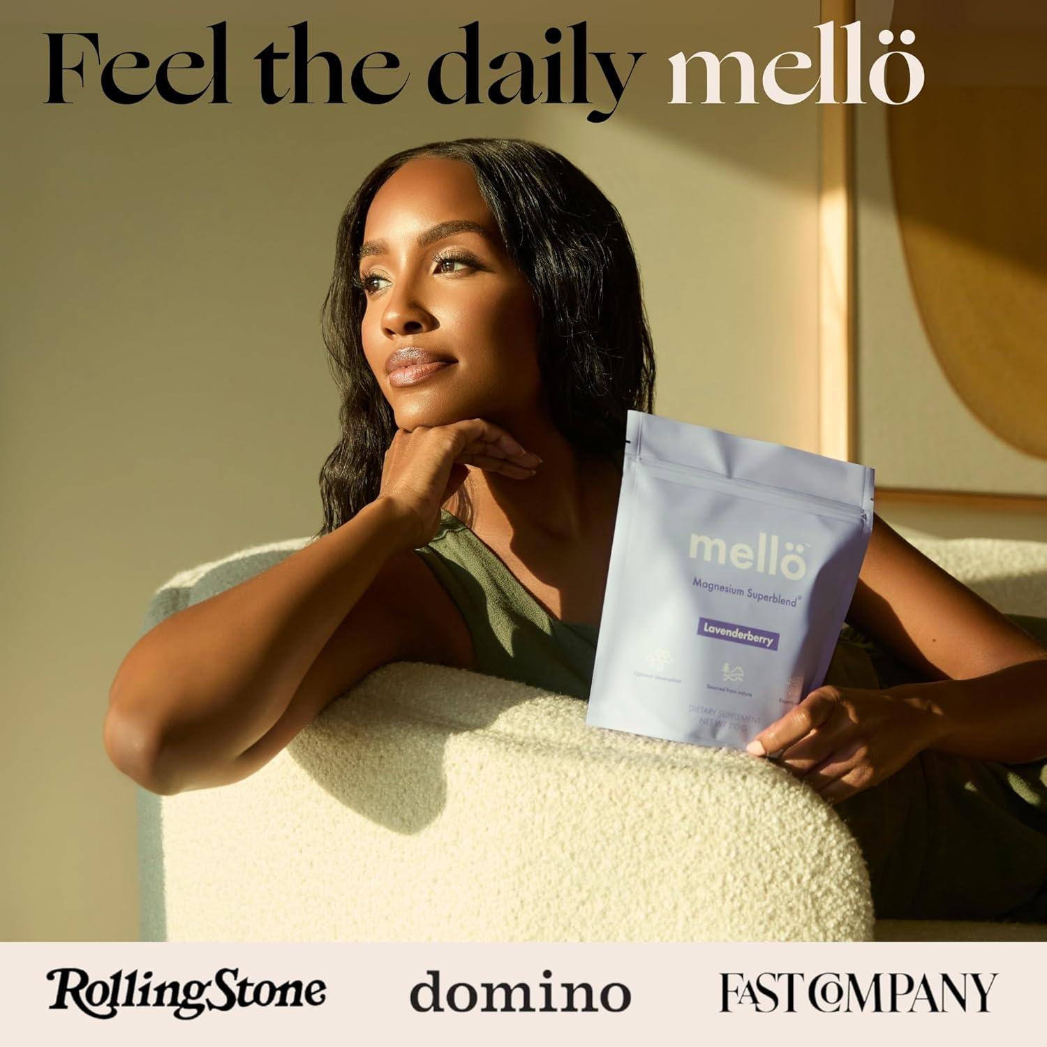 Suplemento de Magnesio Mellö Superblend 240g - Glicinato, L-Theanina