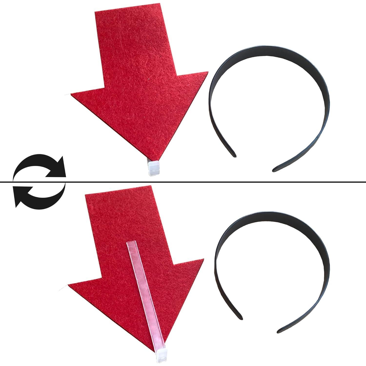 Diadema de Flecha Roja YOOLEETC - Paquete de 2 Unidades