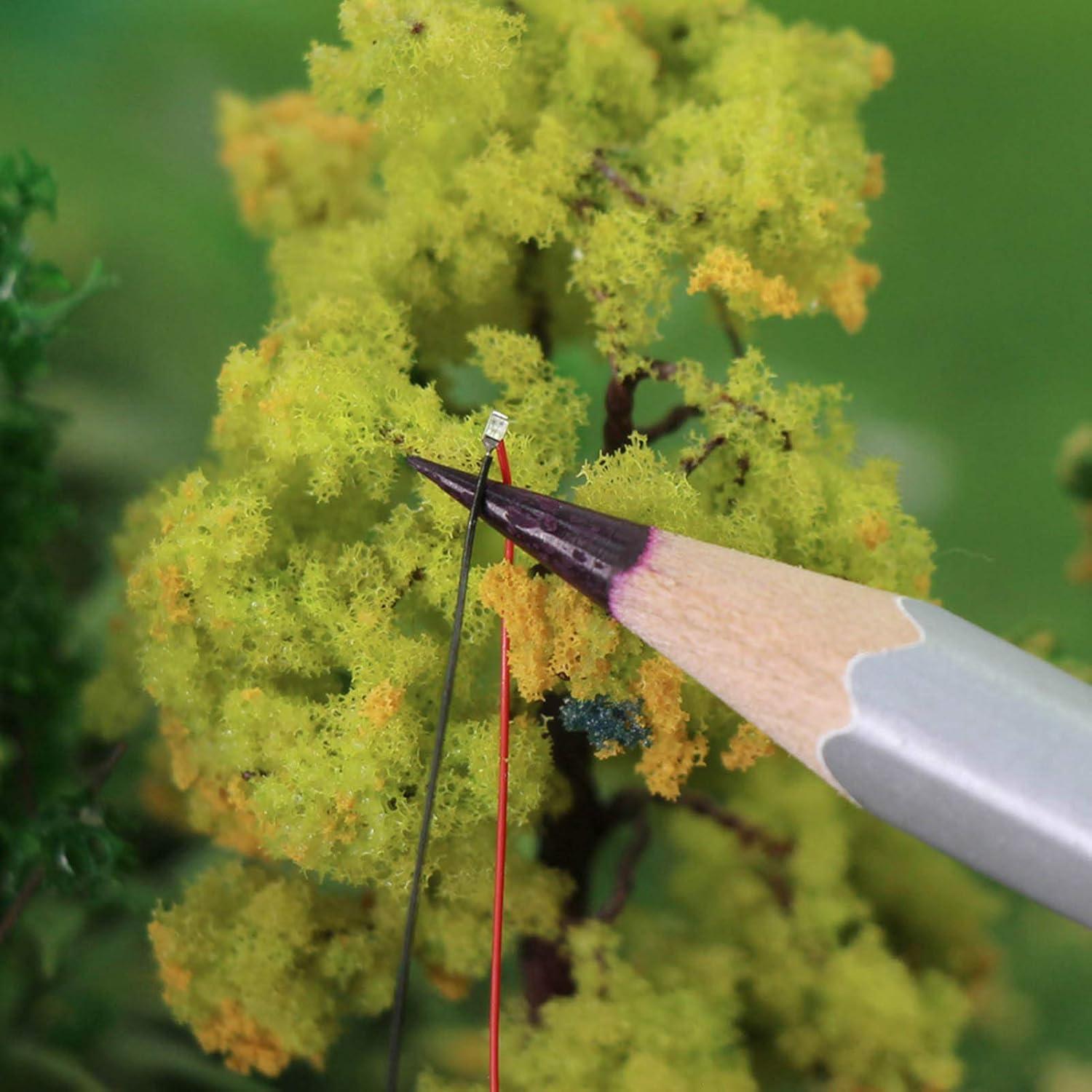 40 LEDs SMD 0402 preconectados Evemodel 12V Azul 20cm