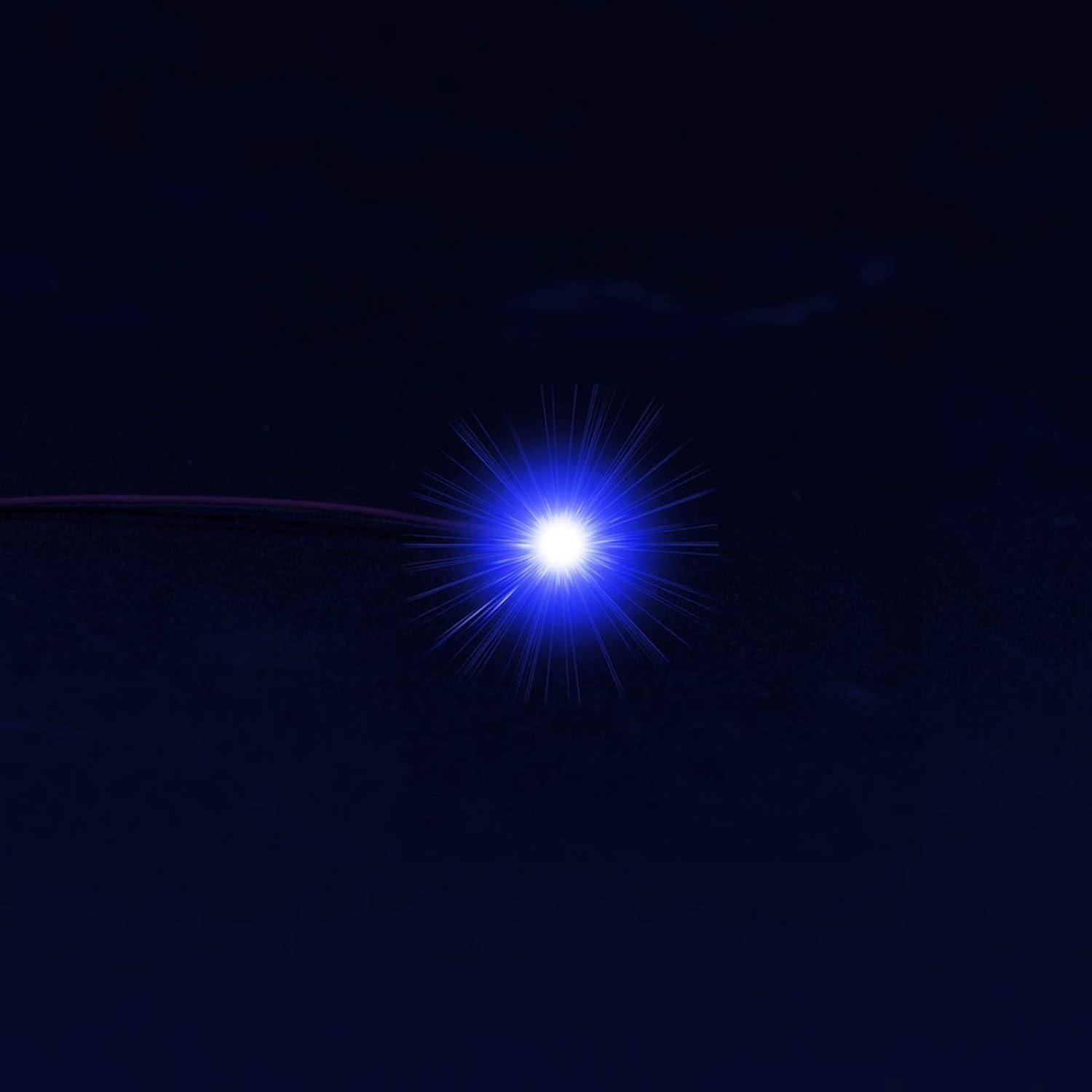 40 LEDs SMD 0402 preconectados Evemodel 12V Azul 20cm