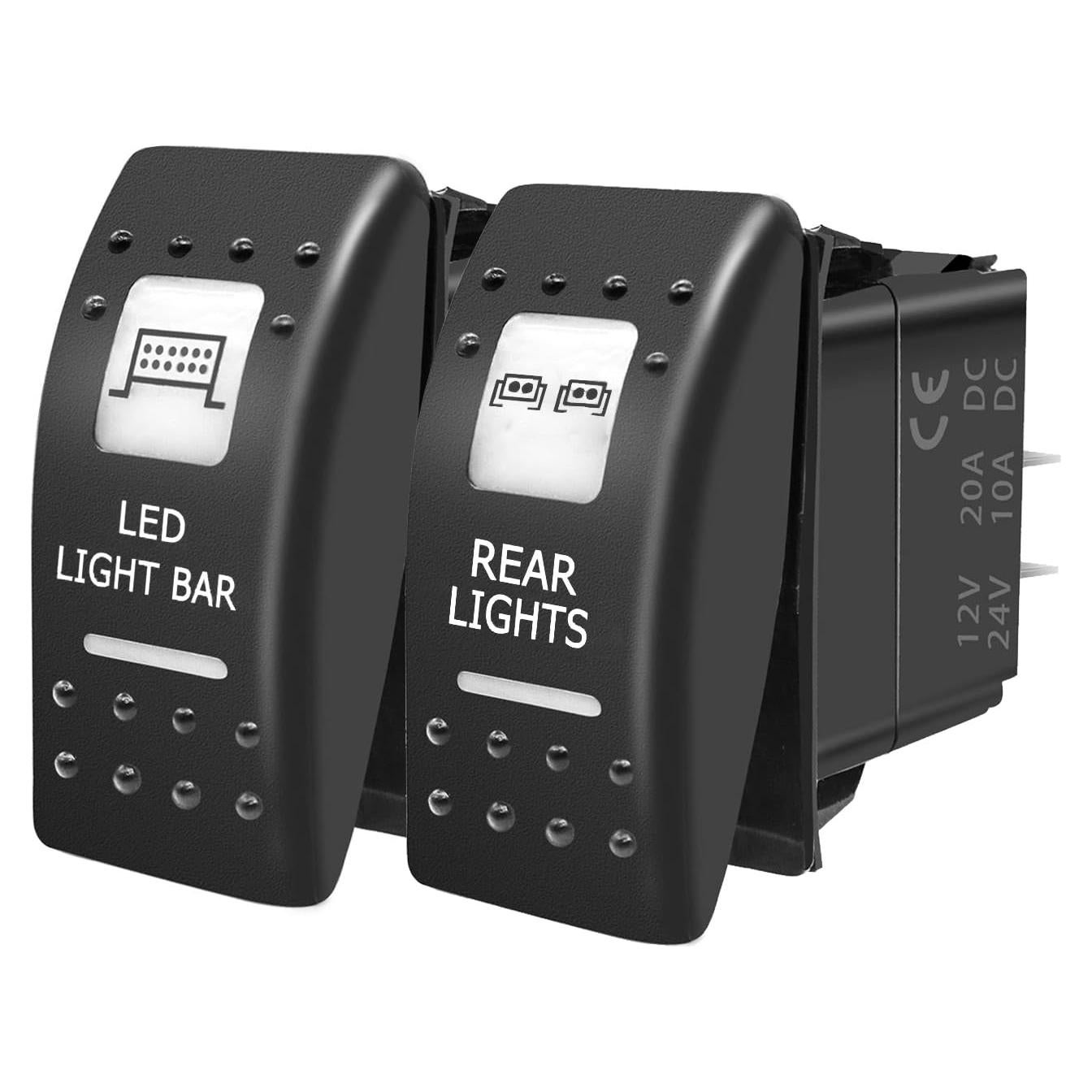 Interruptor de Palanca 5 Pin SPST Purishion 12V 24V Azul