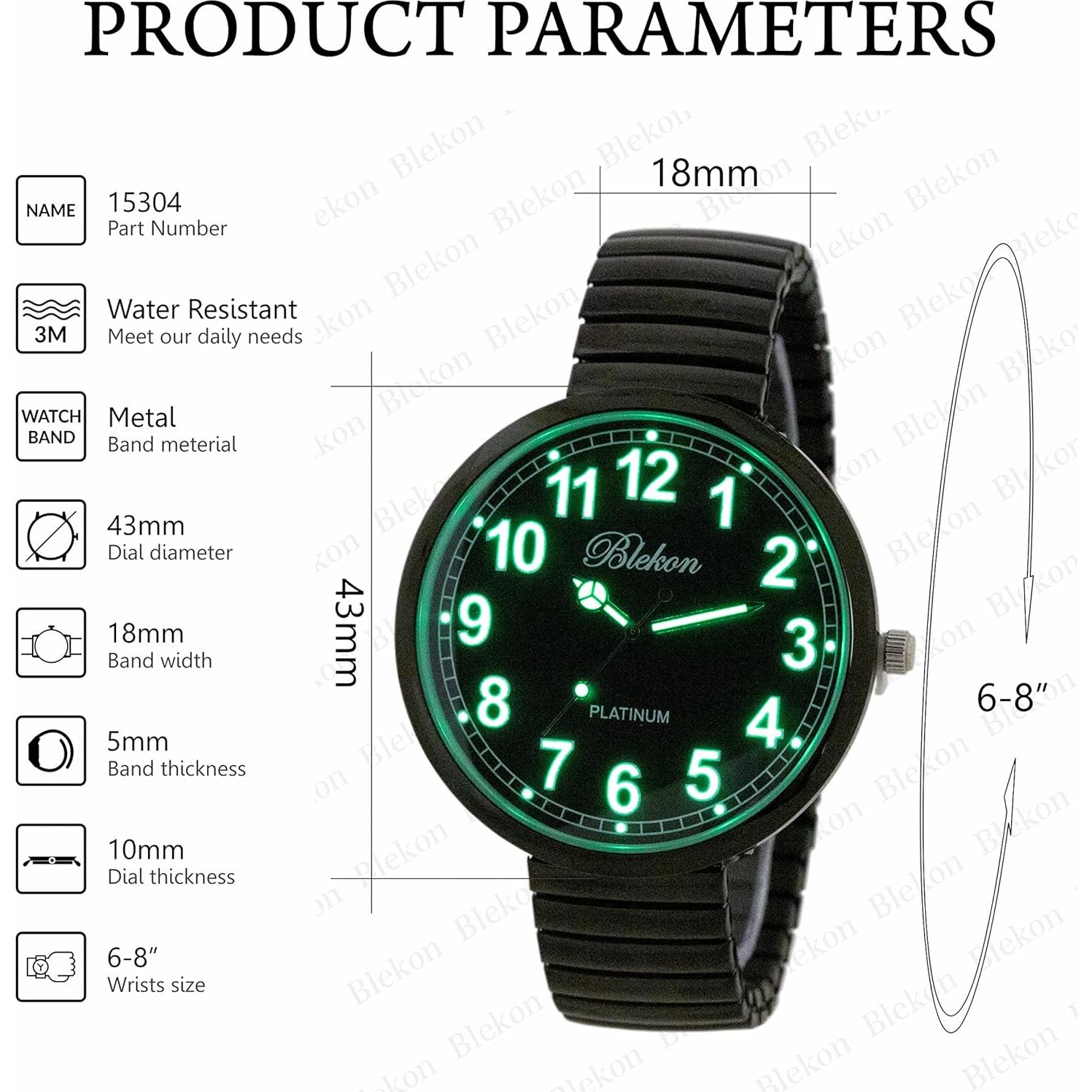 Reloj de Moda Blekon AN-15304 con Banda Elástica Grande