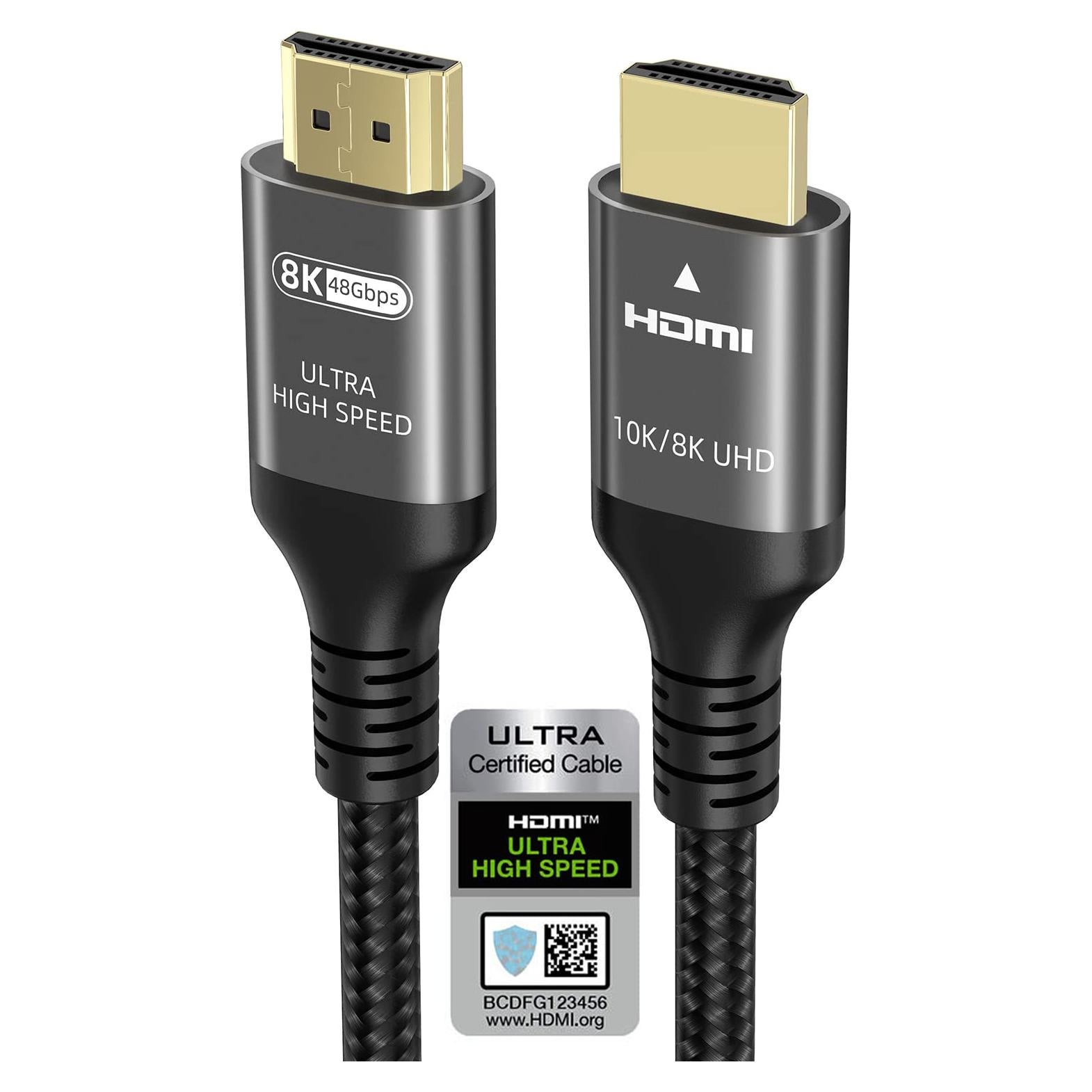 Cable HDMI Ultra Alta Velocidad Ubluker 0.46 m 48Gbps 4K 8K