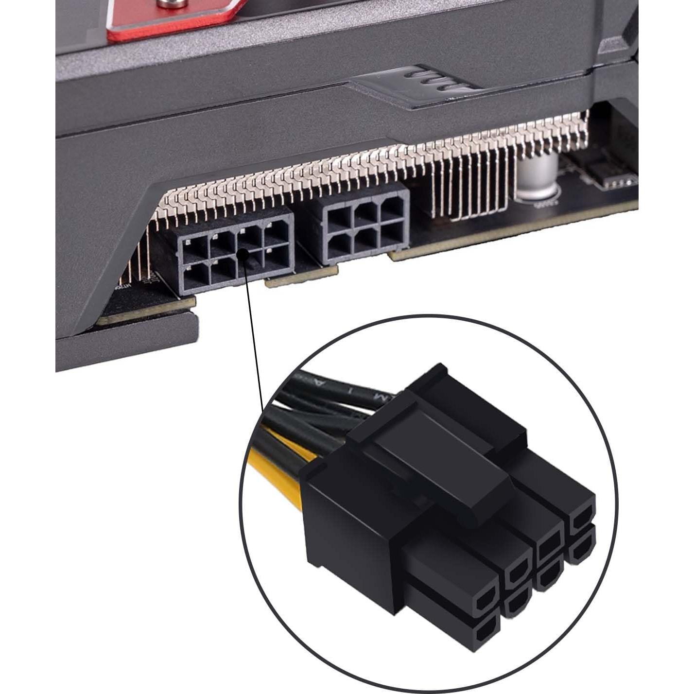 Cable divisor PCIe 8 pines COMeap 23cm hembra a doble macho