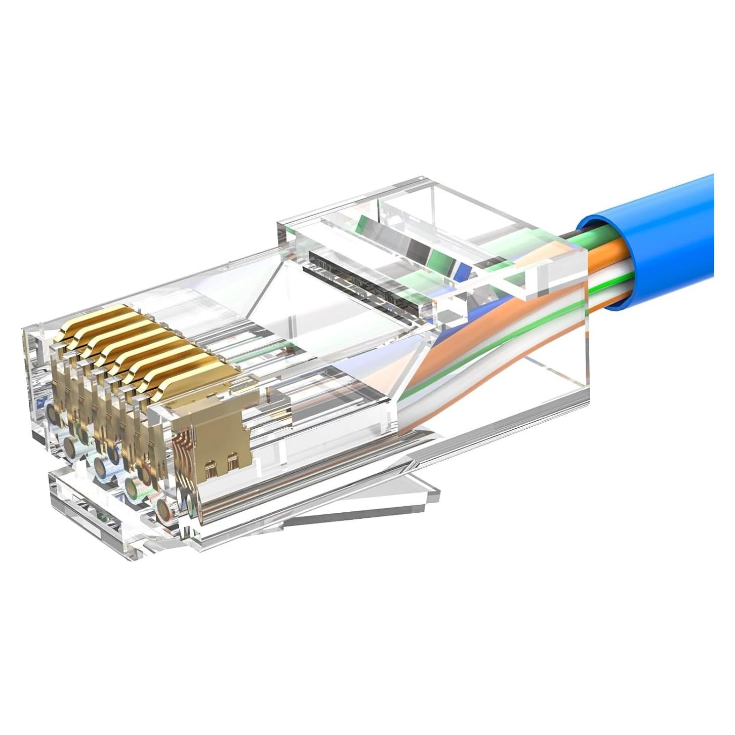 Conectores RJ45 Cat6 MOGOOD - Paquete de 10 Unidades