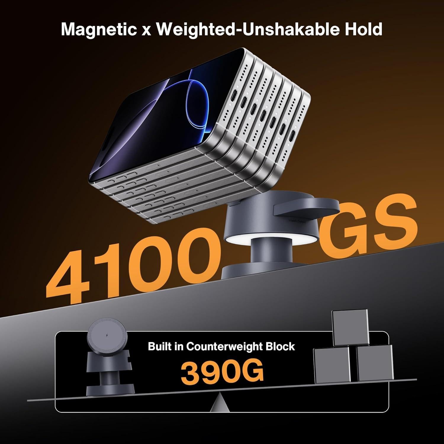 Estación de Carga Inalámbrica 4 en 1 iVANKY con Lámpara Nocturna