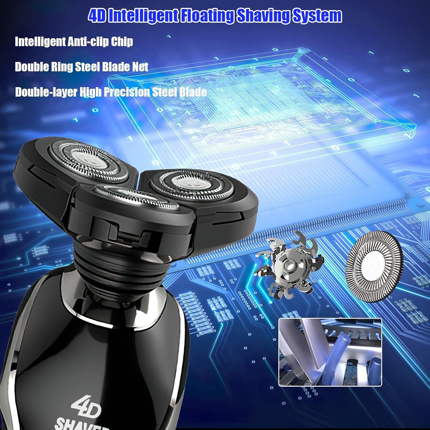 Afeitadora Eléctrica 5 en 1 BestMal Impermeable Recargable