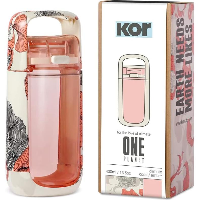 Botella de Agua KOR One Planet 0.4L Reutilizable a Prueba de Fugas