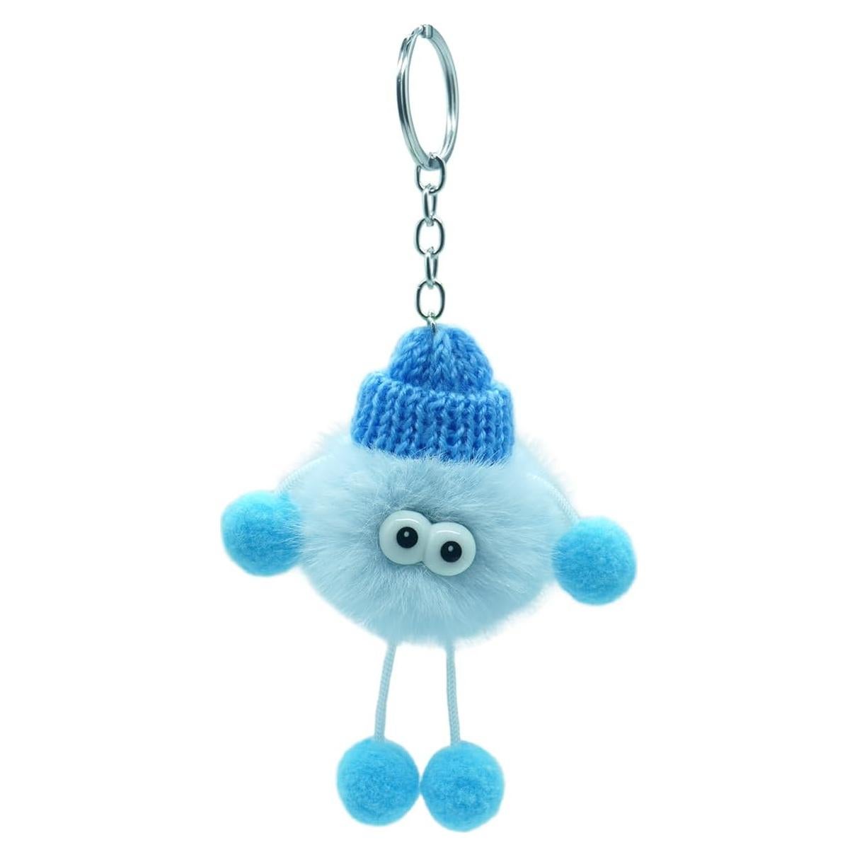 Llavero de Peluche Kawaii SYRDCYDA Azul 17cm para Mujeres