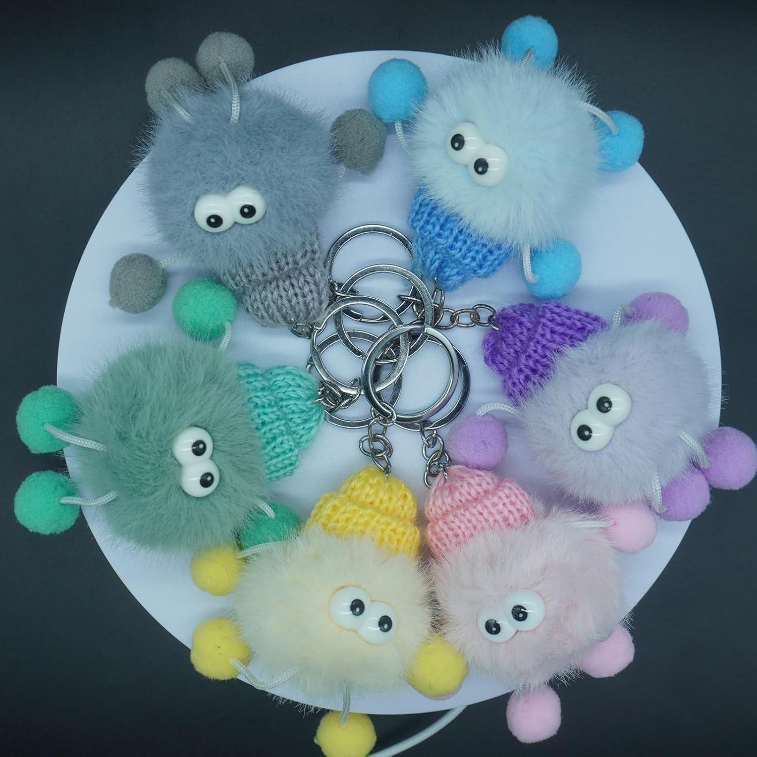 Llavero de Peluche Kawaii SYRDCYDA Azul 17cm para Mujeres