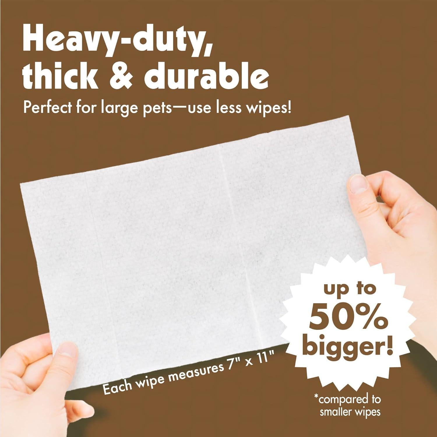 Toallitas para Mascotas Petkin 100 Unidades Avena para Perros y Gatos