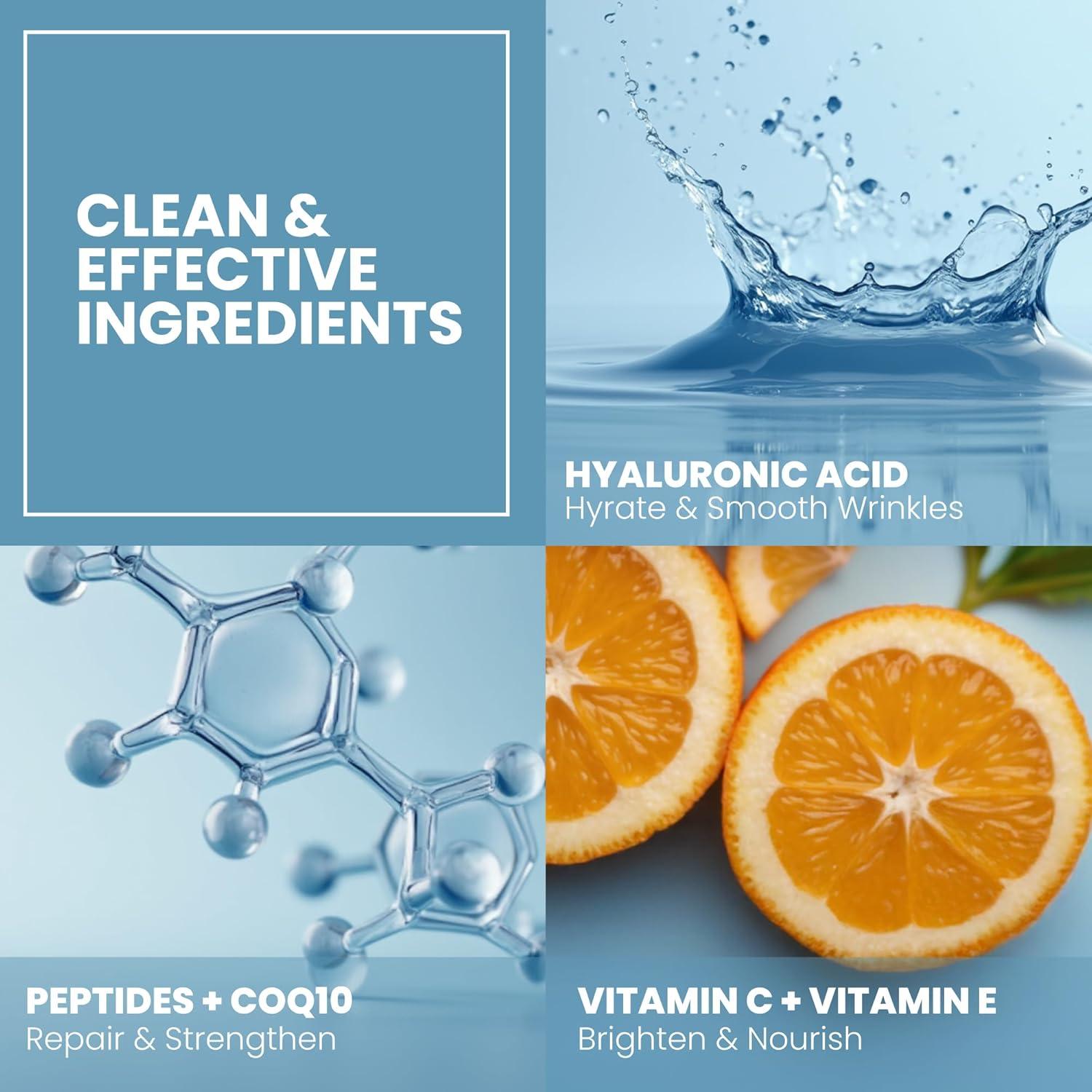 Suero Facial de Ácido Hialurónico Eva Naturals 59 ml - Hidratante Antienvejecimiento